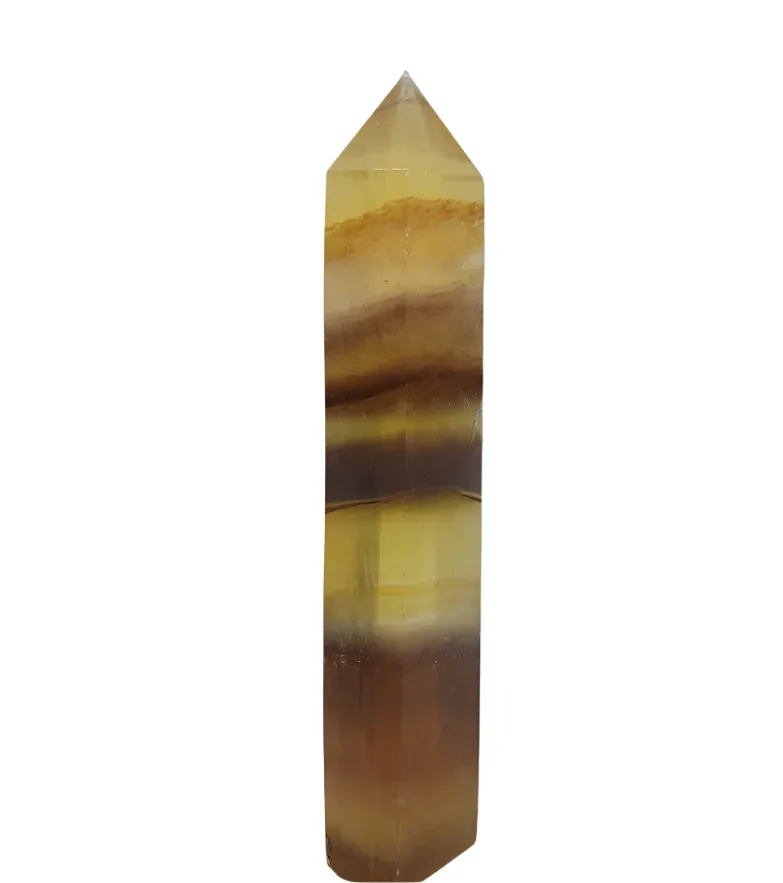 229G Yellow Fluorite Crystal Tower