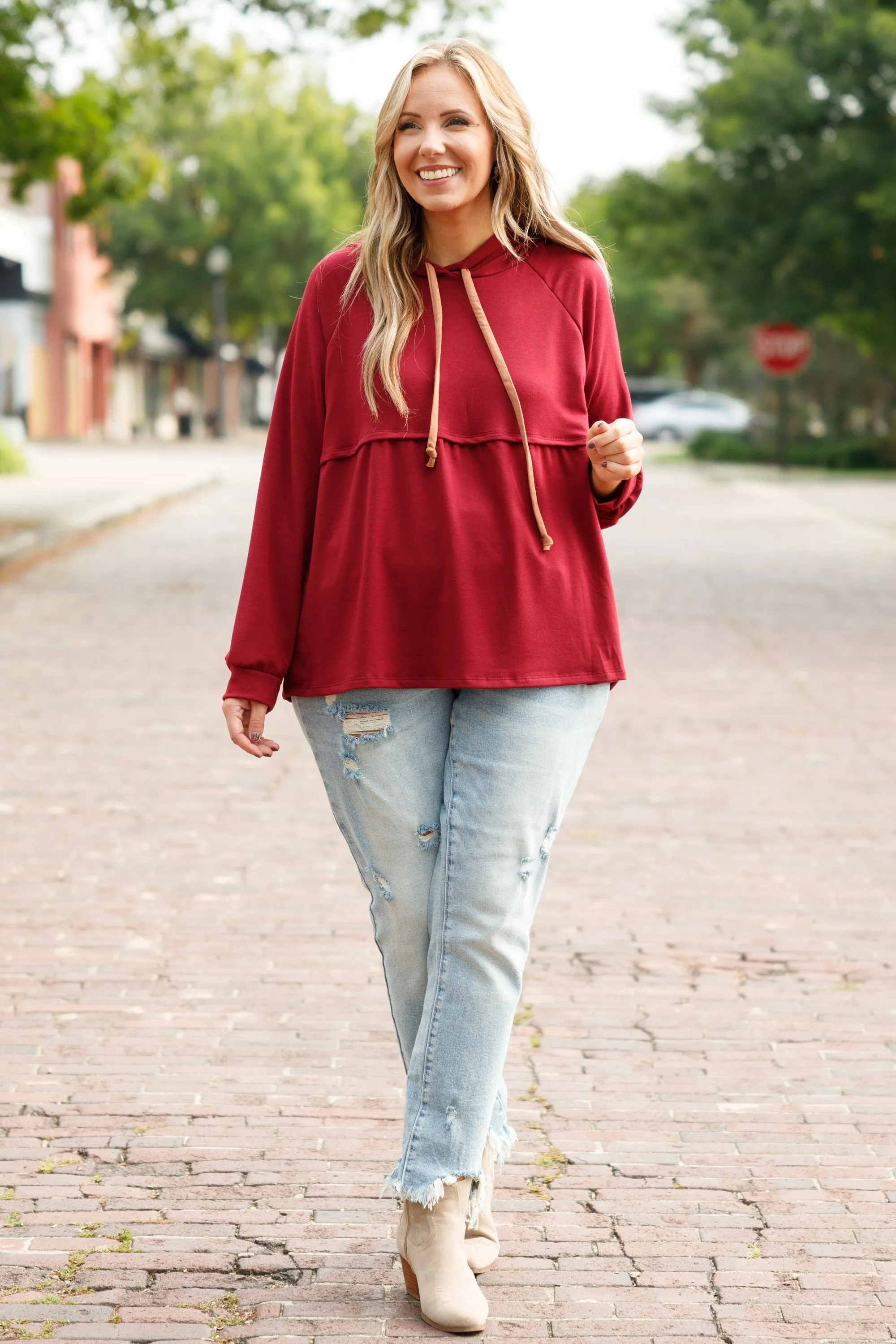 Admiral Hoodie, Burgundy