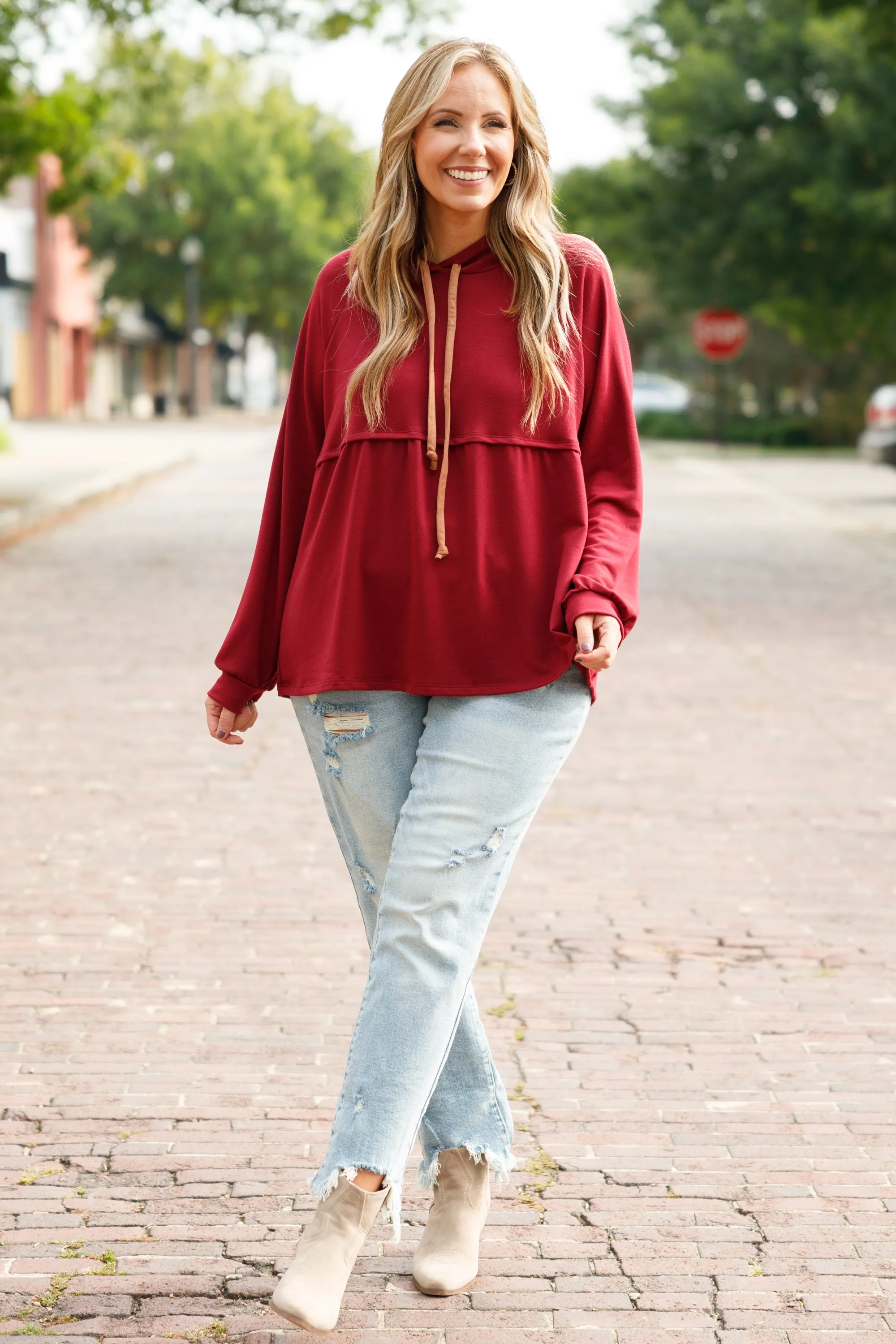 Admiral Hoodie, Burgundy