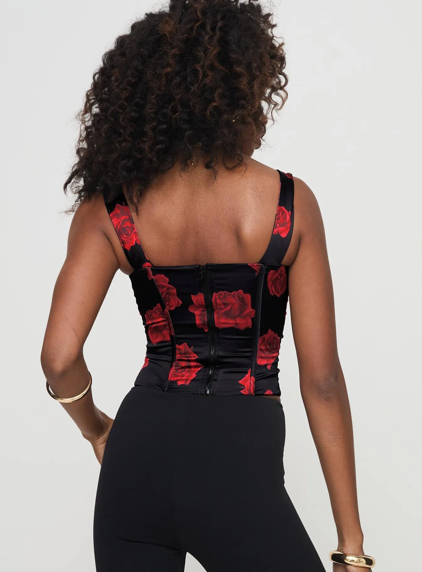 Alarice Top Black / Red