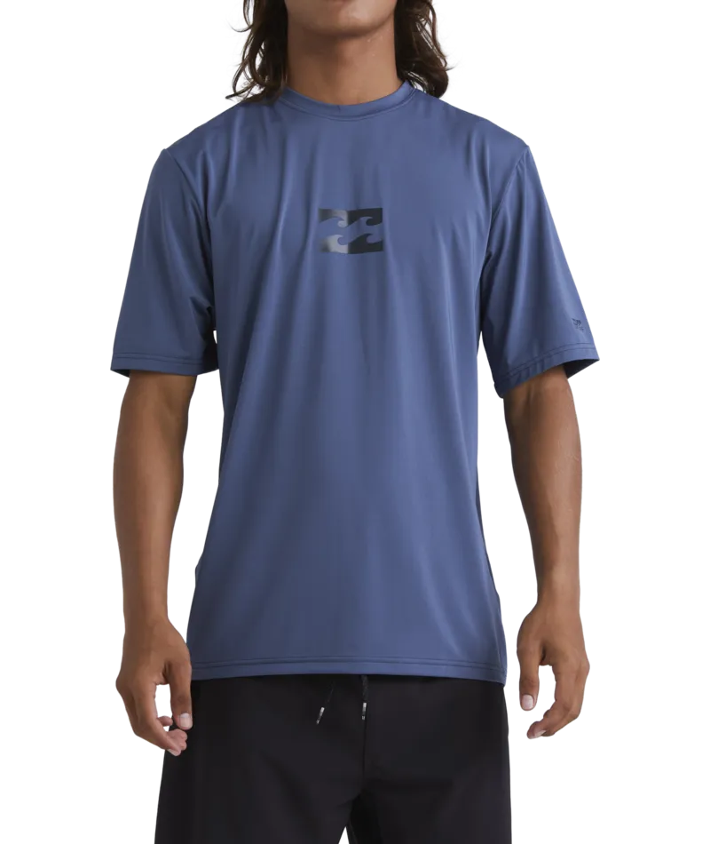 Billabong Mens All Day Wave Short Sleeve Rashguard T-Shirt