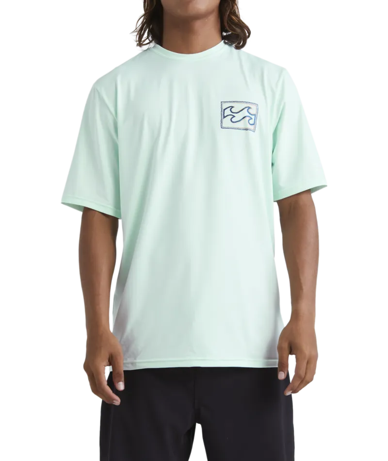 Billabong Mens Crayon Wave Short Sleeve T-Shirt