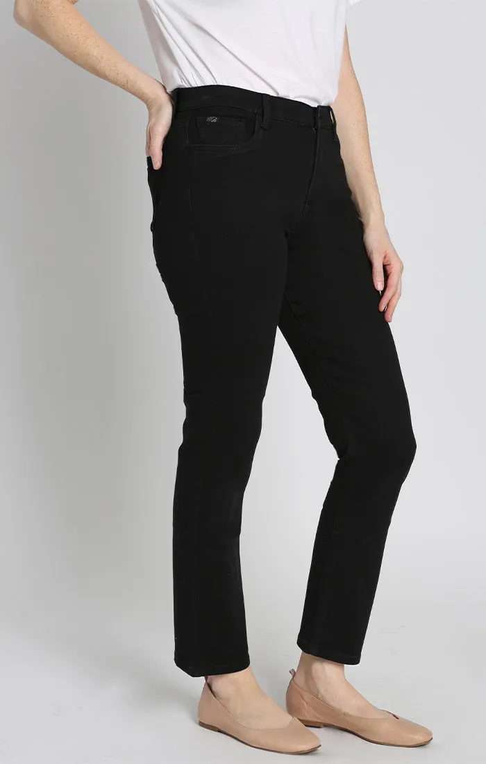 Black Straight Fit Stretch GF Denim