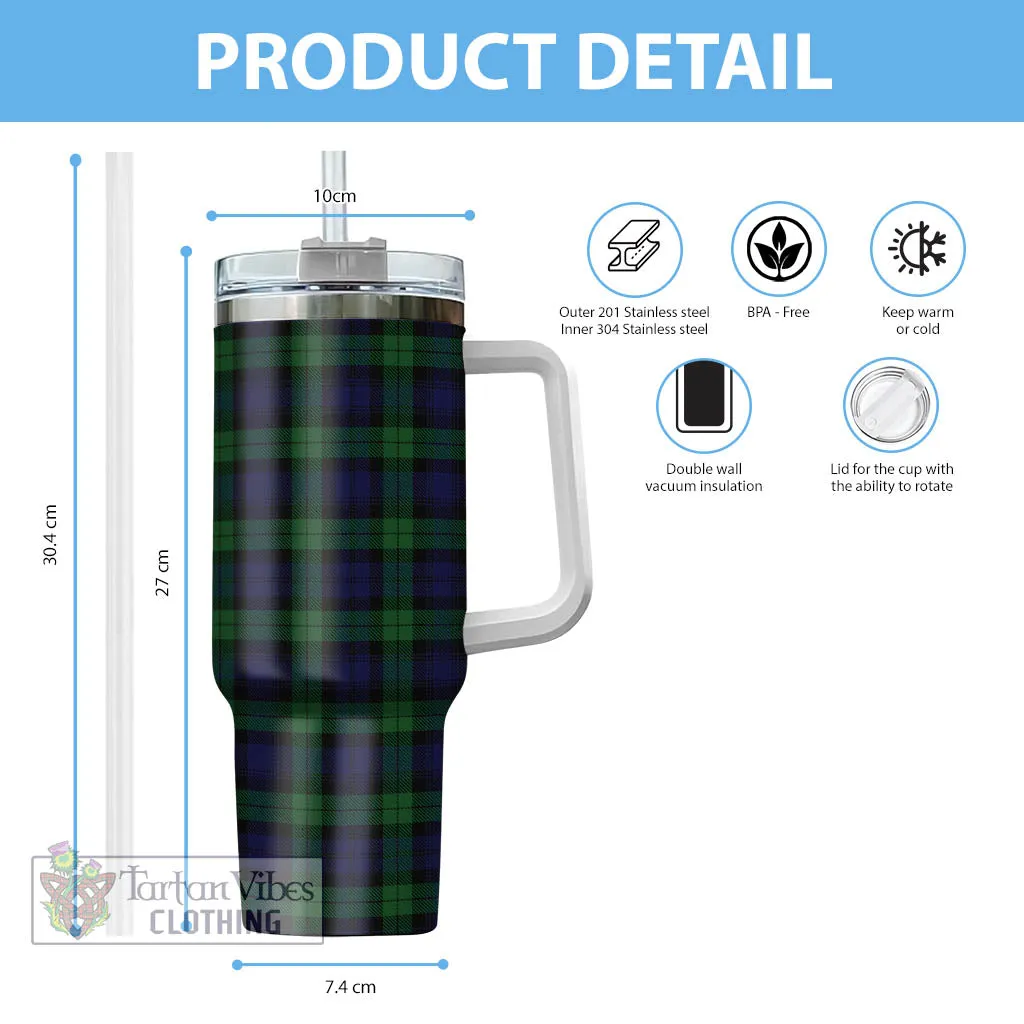 Black Watch Tartan Tumbler with Handle