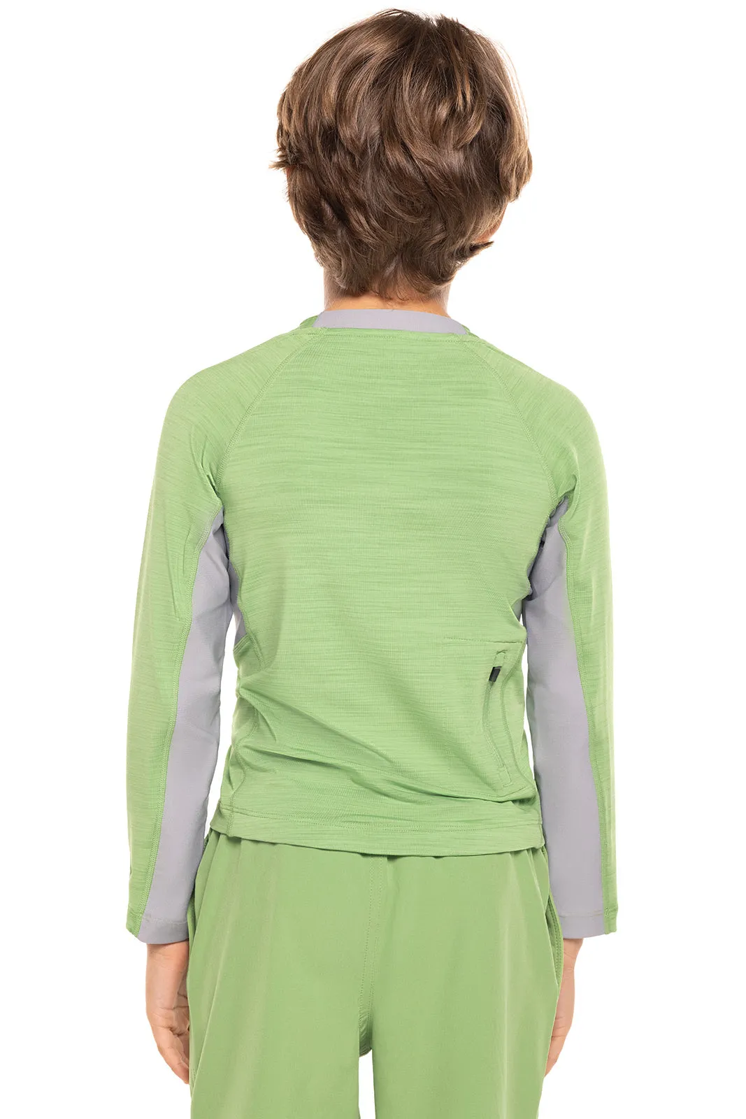 Boy's Ultimate Long Sleeve Rash Guard  |  Soft Fern