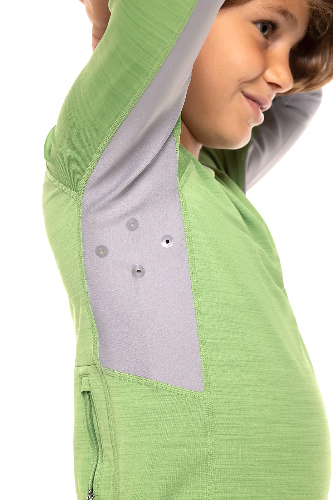 Boy's Ultimate Long Sleeve Rash Guard  |  Soft Fern