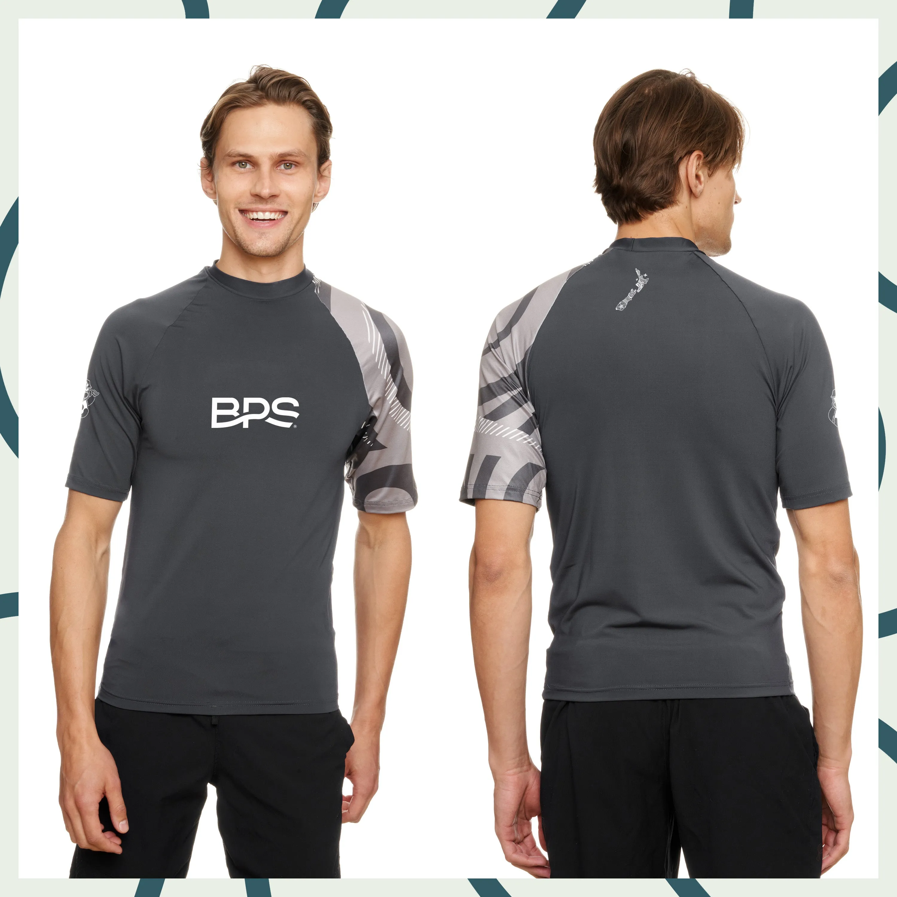 BPS Short Sleeve Rashguard / Swim Shirt