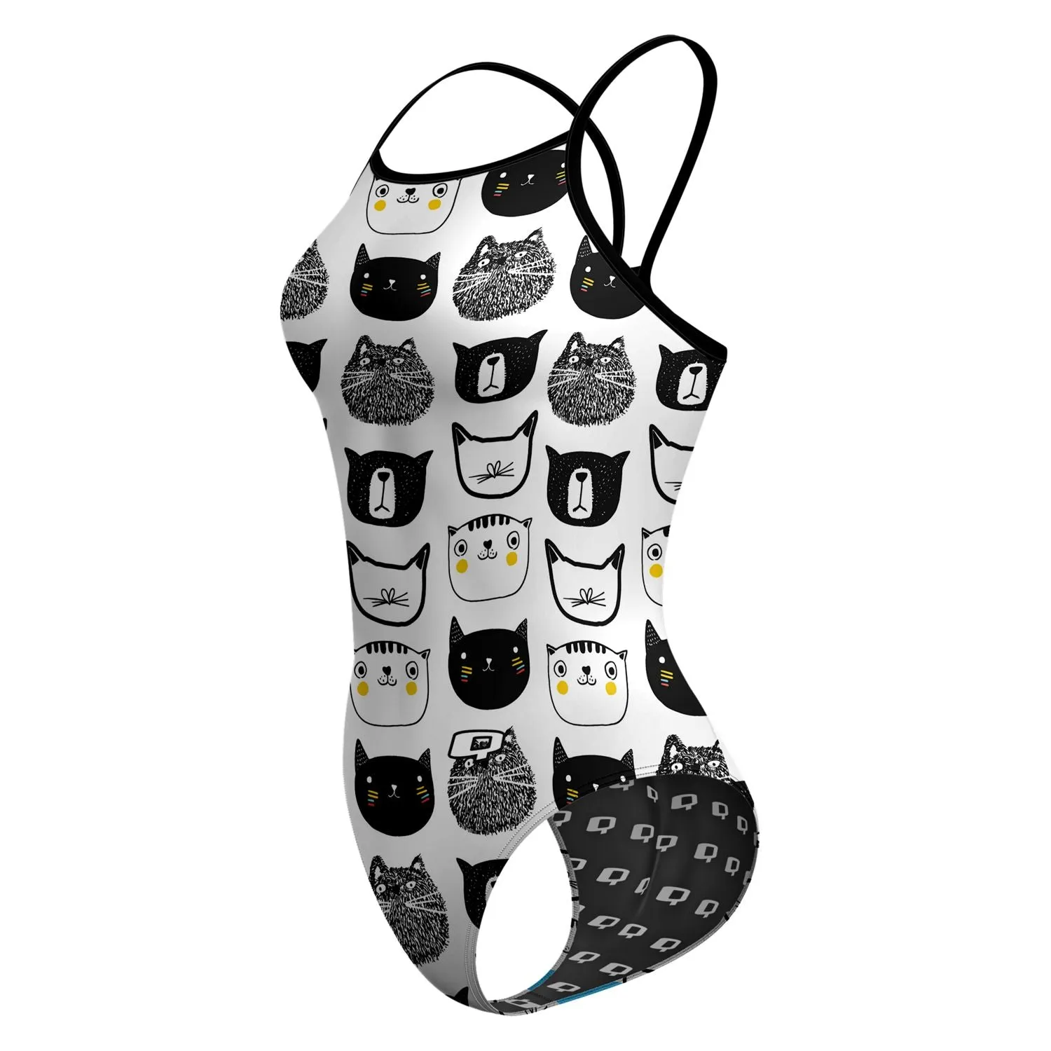 Caturday Skinny Strap Swimsuit