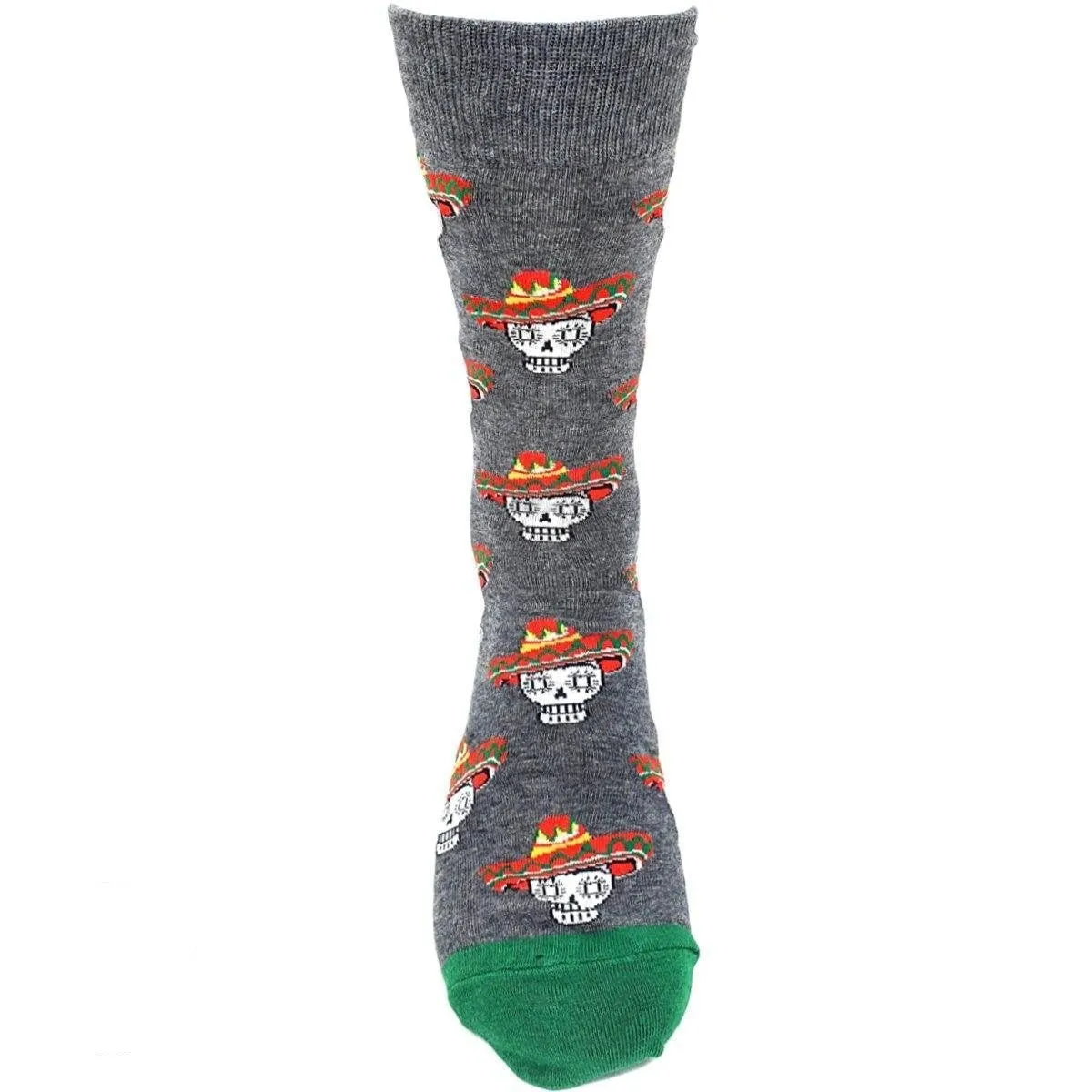 Cultural Socks Mexican Sombrero Skull