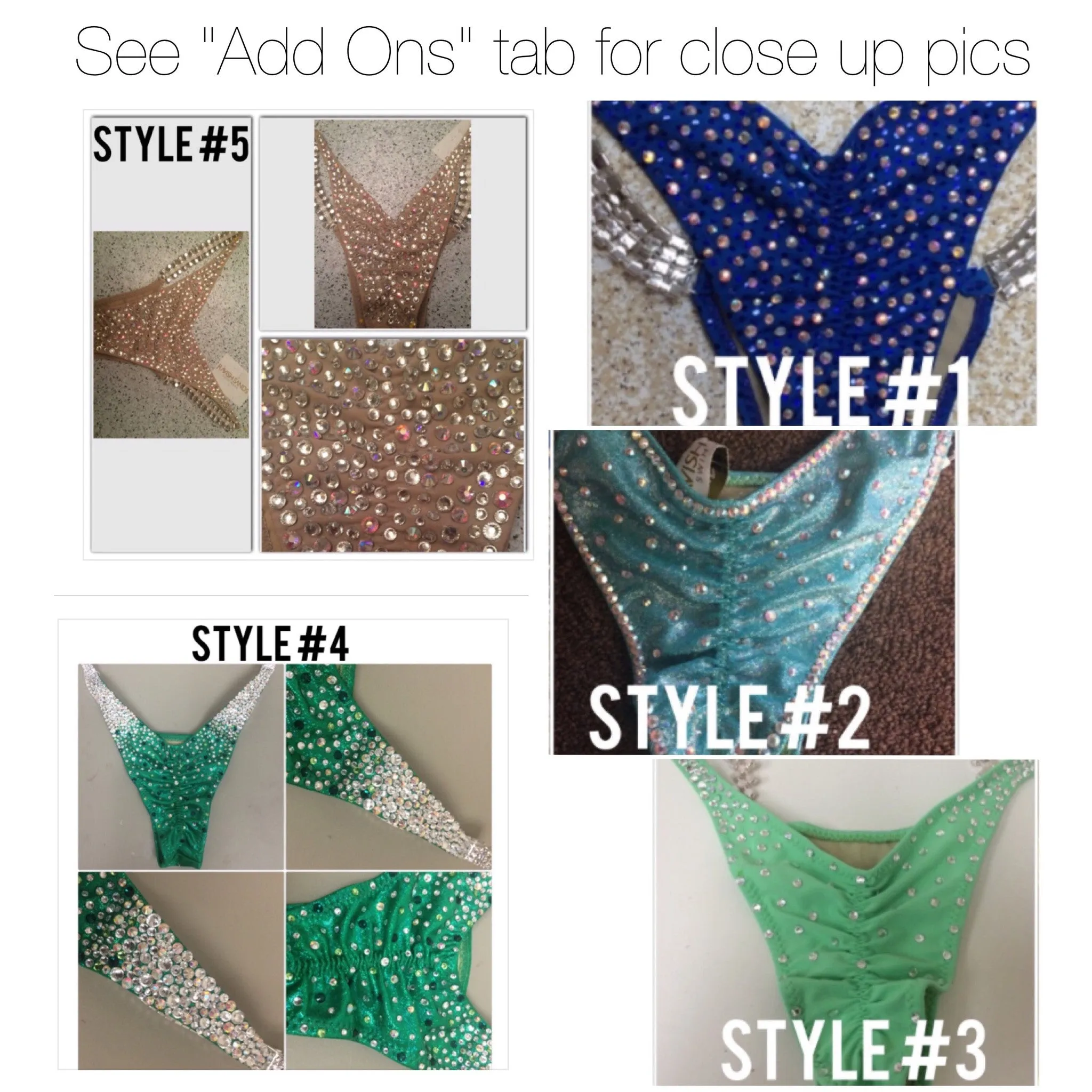 Custom Competition Bikinis Multitone (purple/aqua)