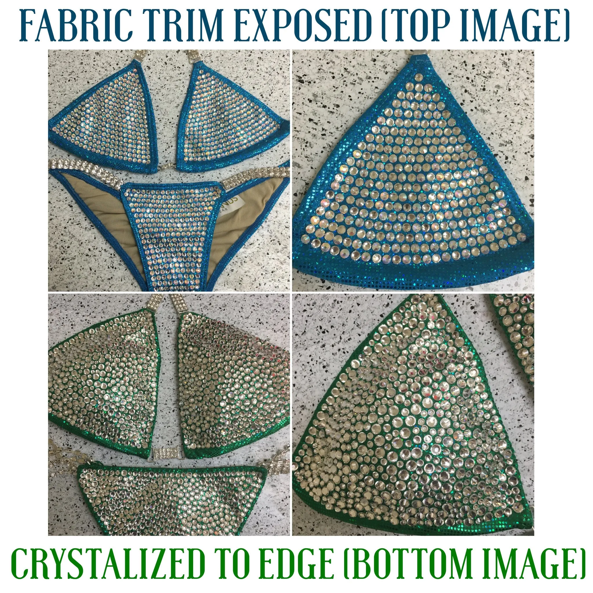 Custom Competition Bikinis Multitone (purple/aqua)