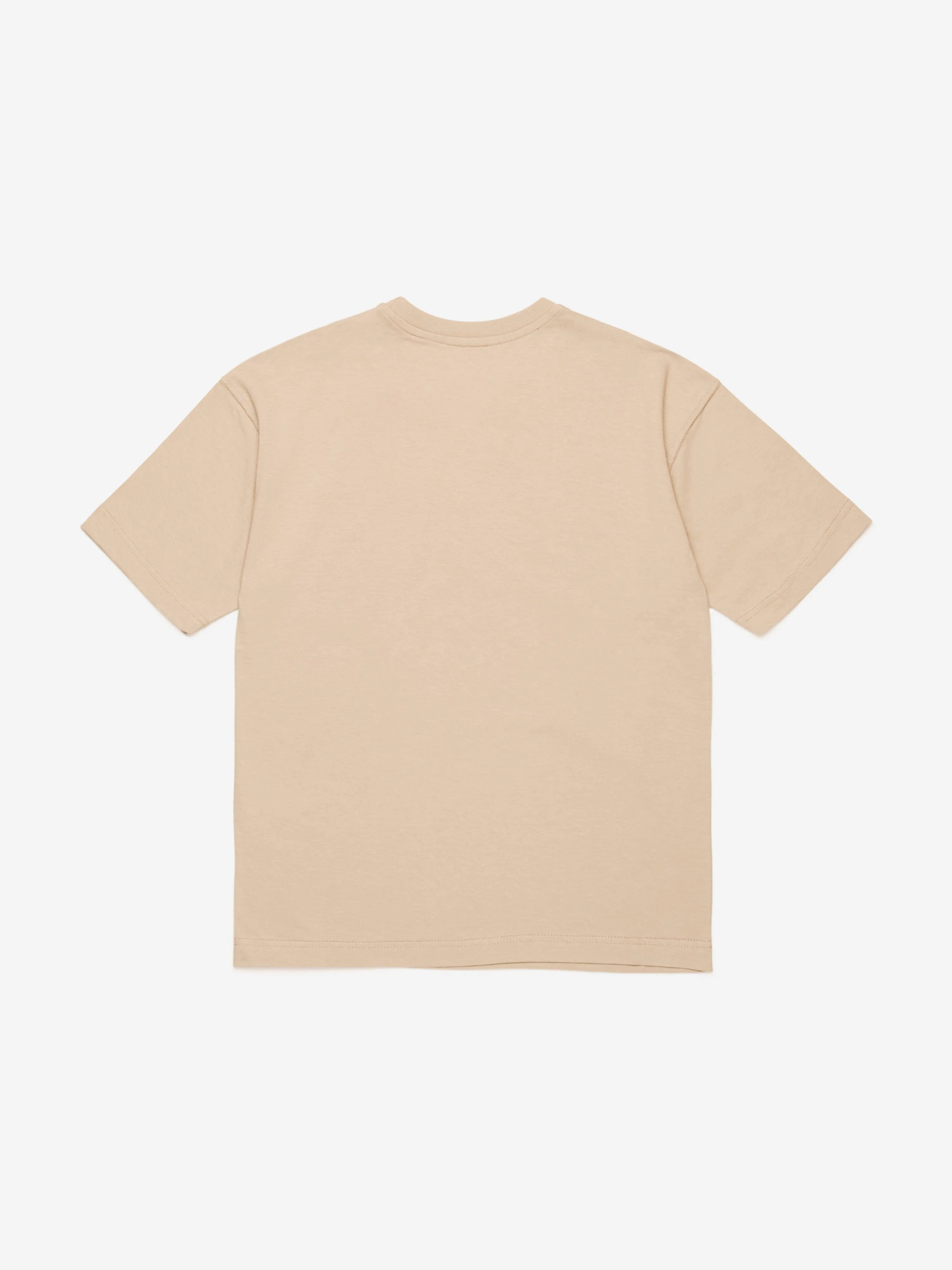 Diesel Kids Logo T-Shirt in Beige