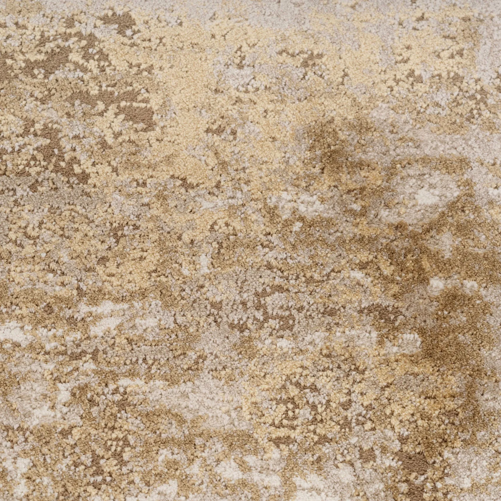Distressed Beige Runner Rug