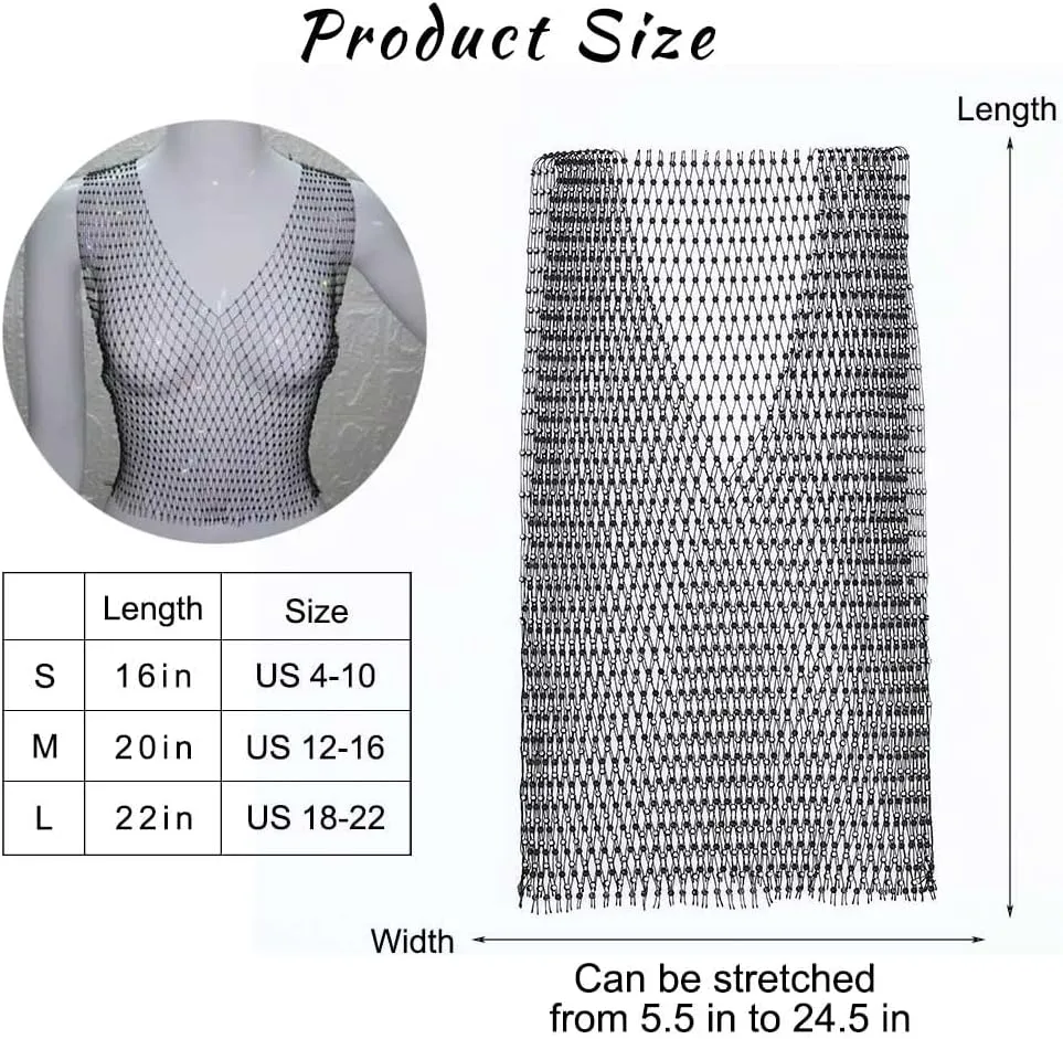 DRESBE womens Hollow Rhinestone Mesh Tank Tops Bikini Concert Party Crop Top