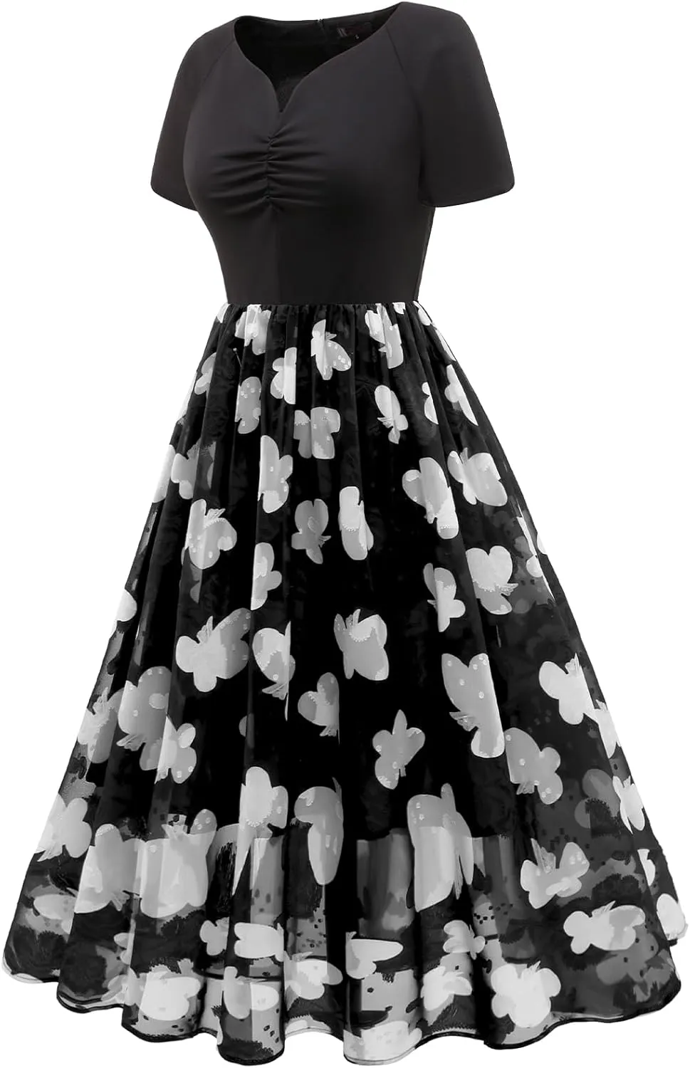 DRESSTELLS Women's Cocktail Dress Formal Wedding Guest Church Graduation Party Aline Midi Dresses