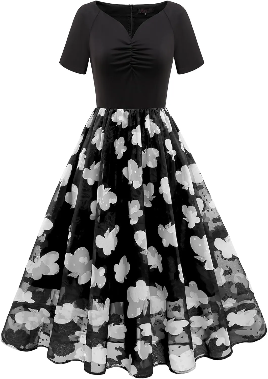 DRESSTELLS Women's Cocktail Dress Formal Wedding Guest Church Graduation Party Aline Midi Dresses
