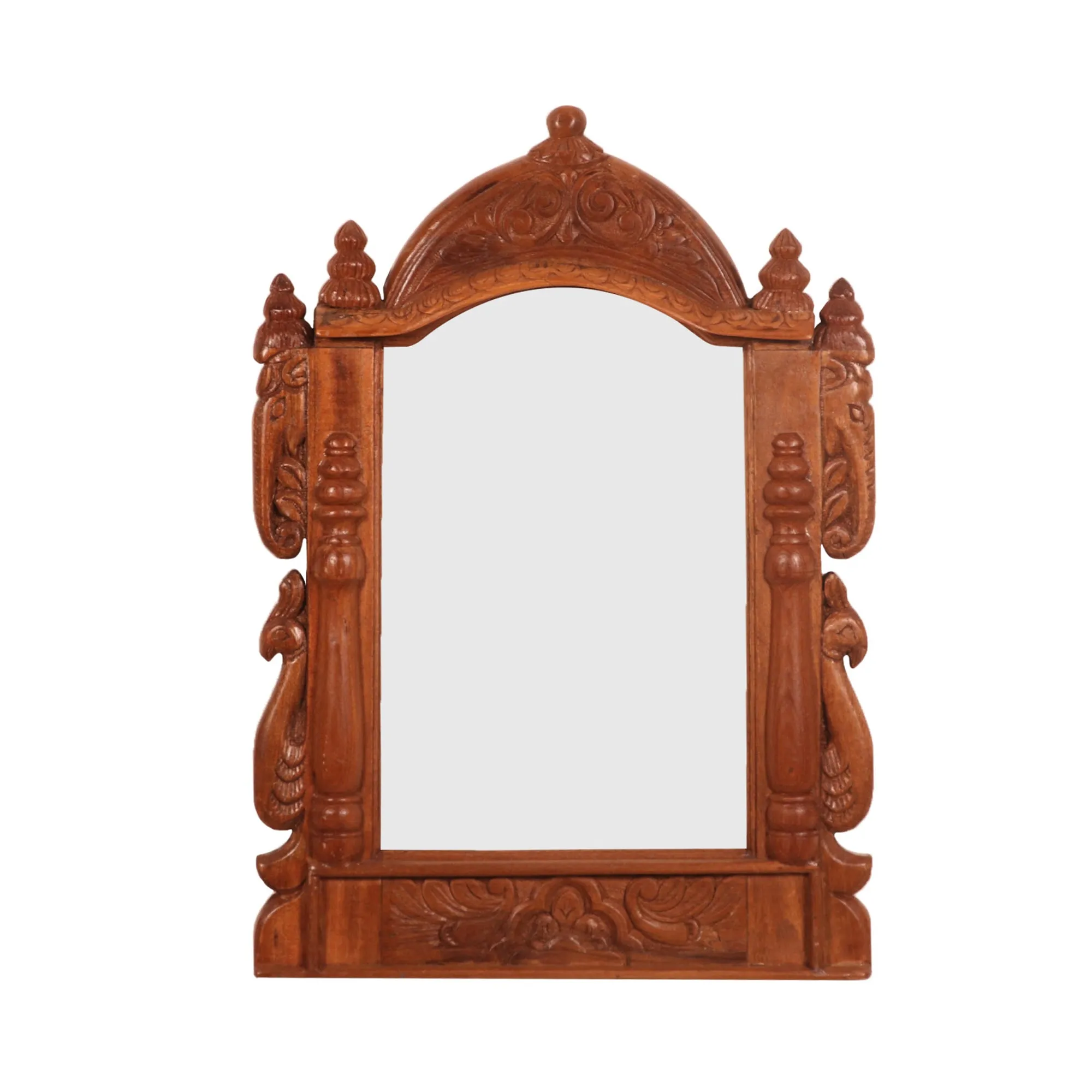 Gajraj carved Teak Mirror Frame