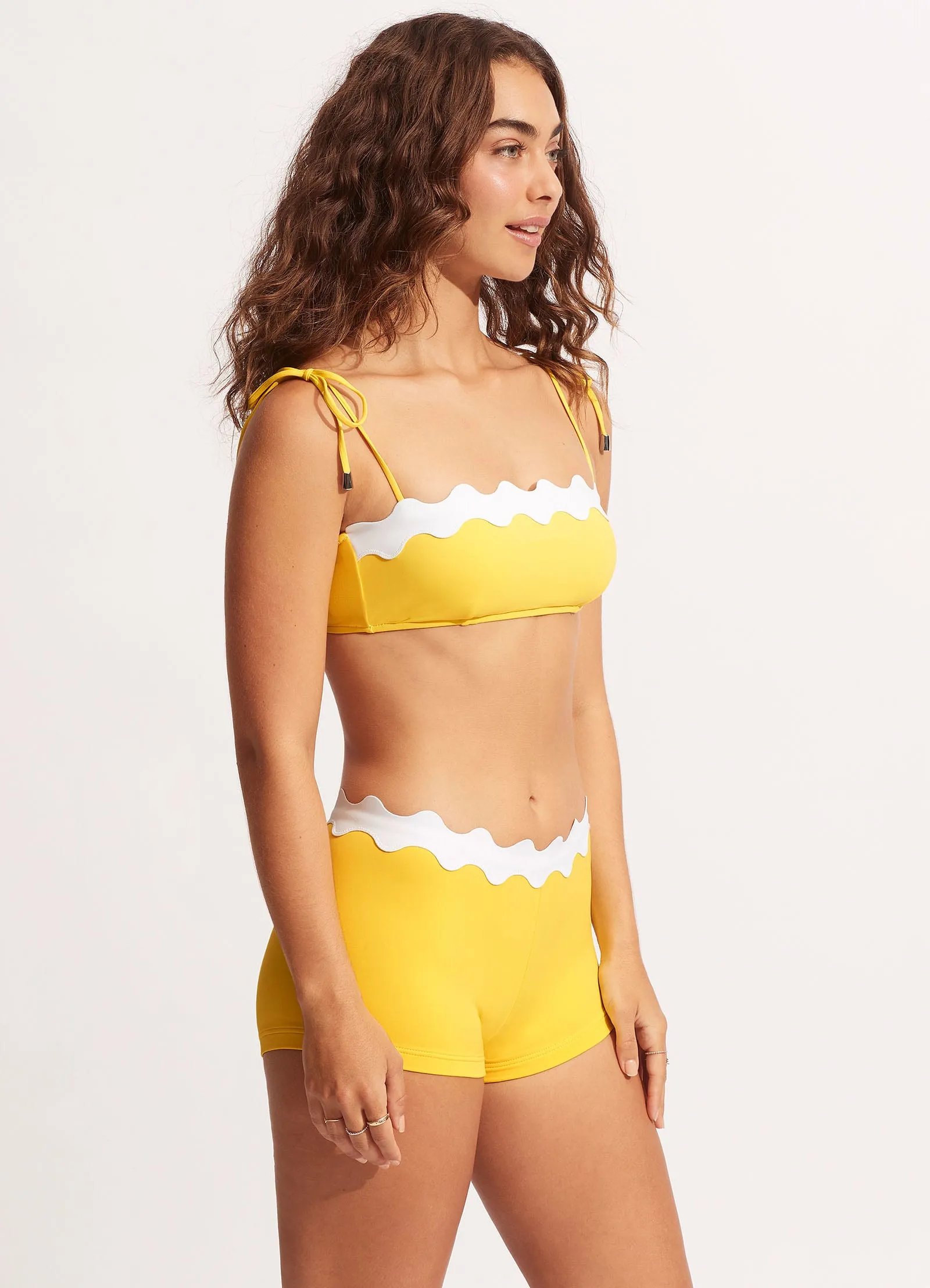 Gia Ric Rac Bustier Bandeau  - Citron