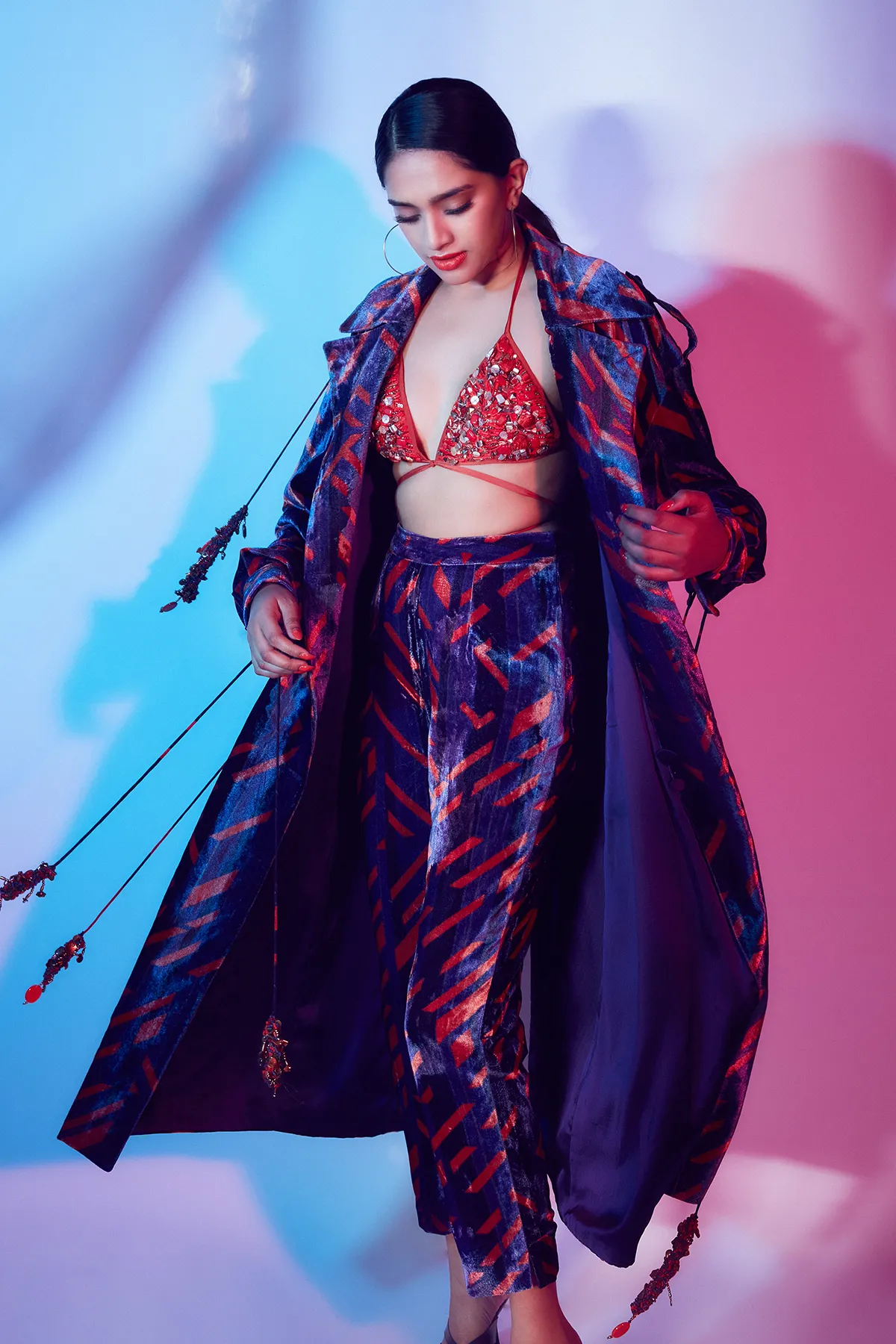 Hand-embroidered Bralet