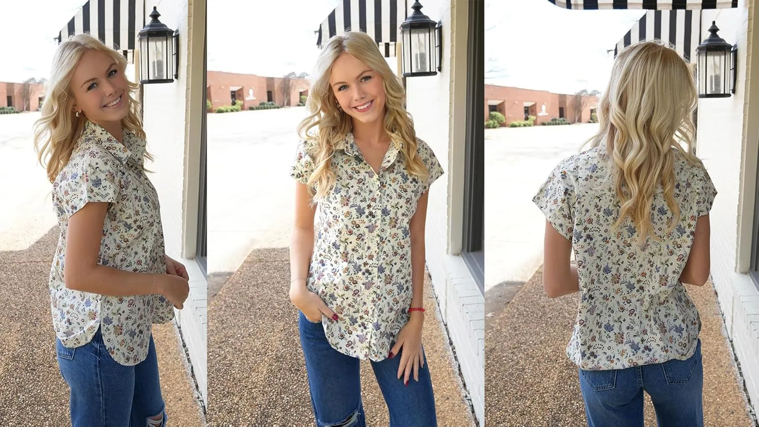 HOTOUCH Womens Linen Button Down Shirt Casual V Neck Cap Sleeve Blouses Summer Cotton Collared Tops S-3XL