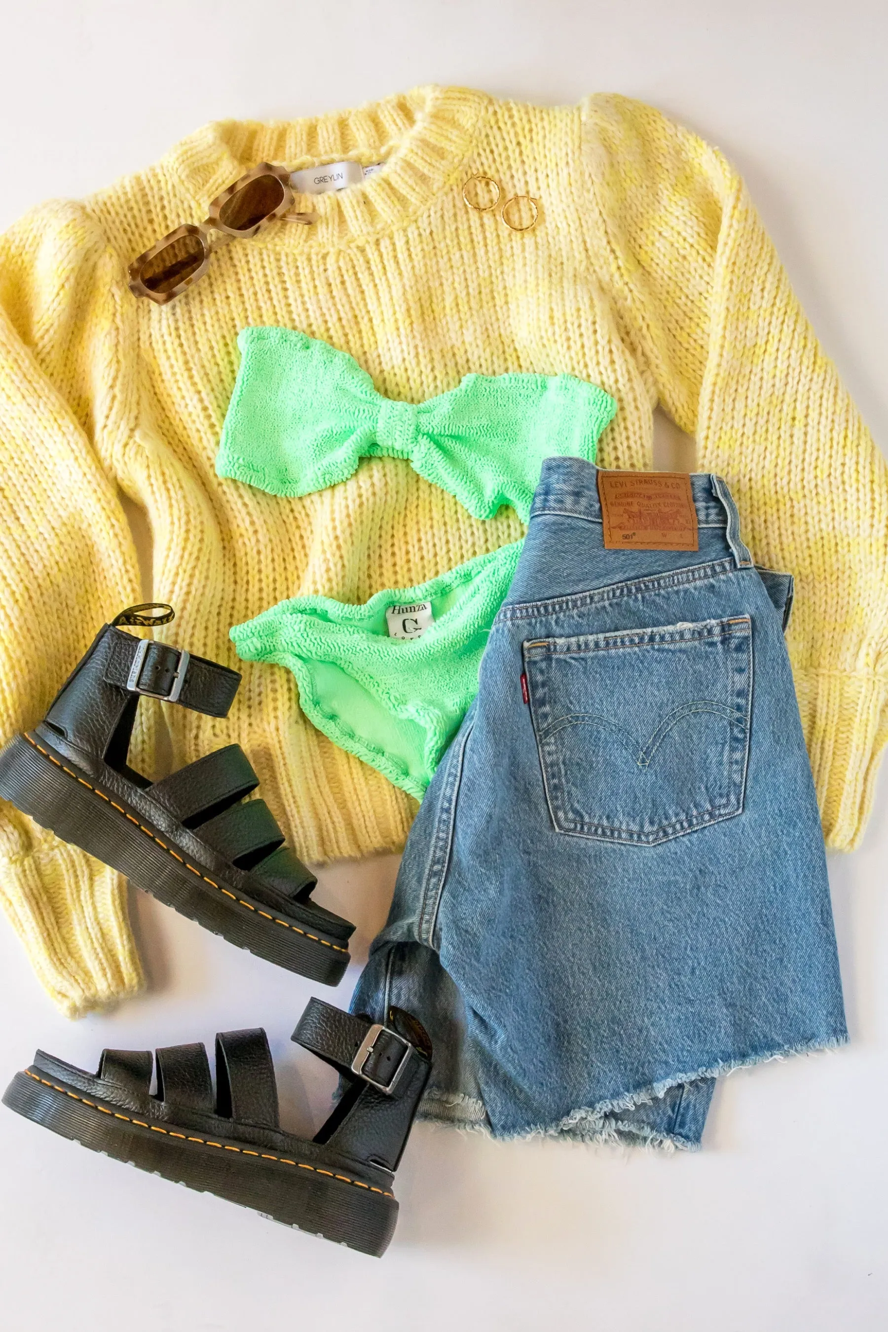Lime Jean Bikini