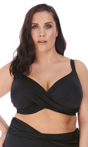 Magnetic Black UW Plunge Bikini Top