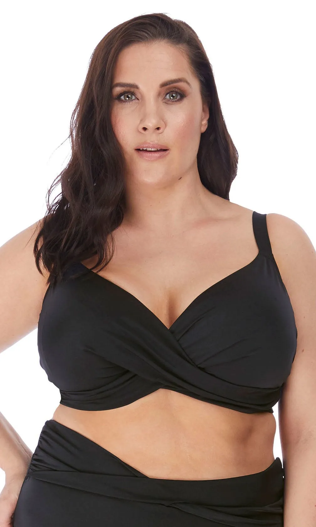 Magnetic Black UW Plunge Bikini Top