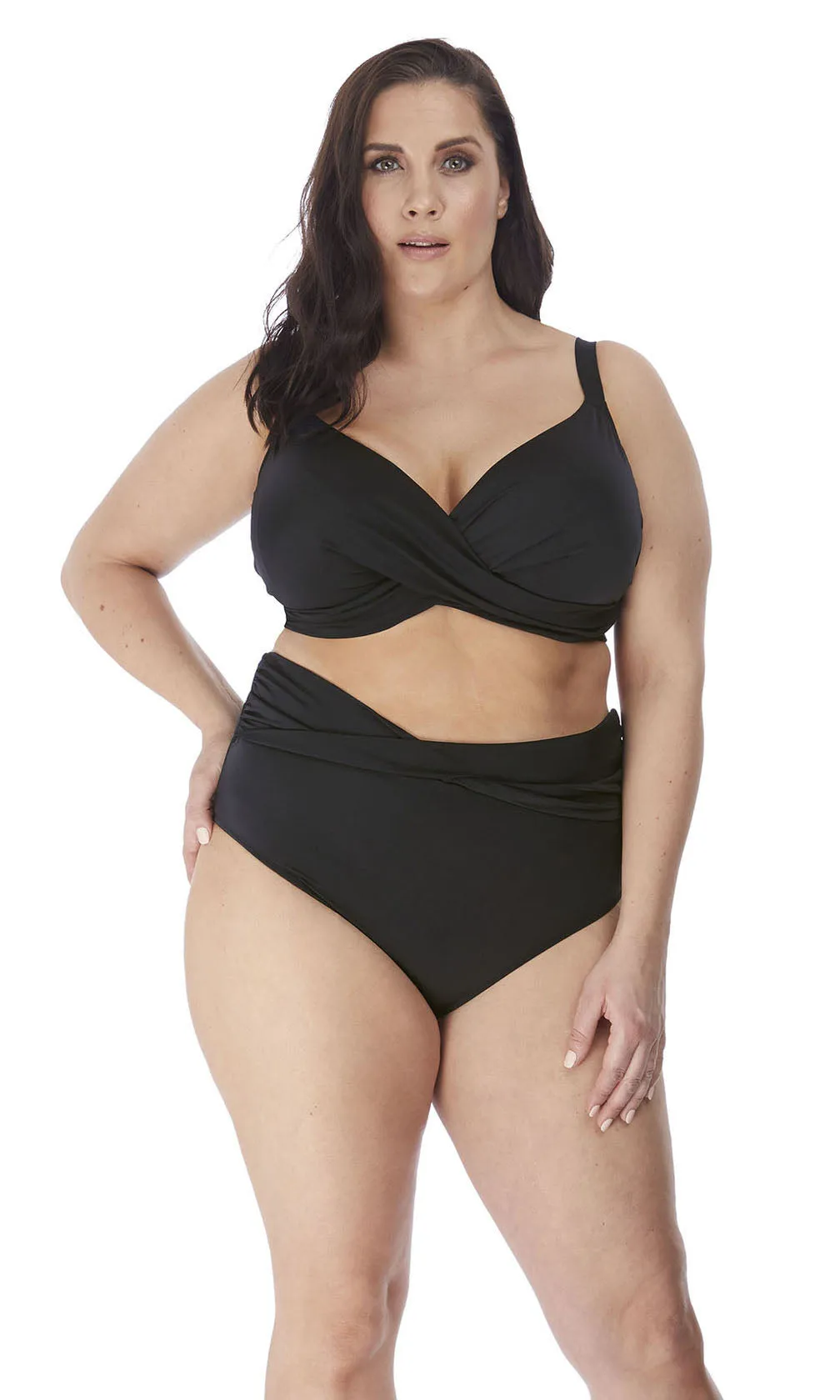 Magnetic Black UW Plunge Bikini Top