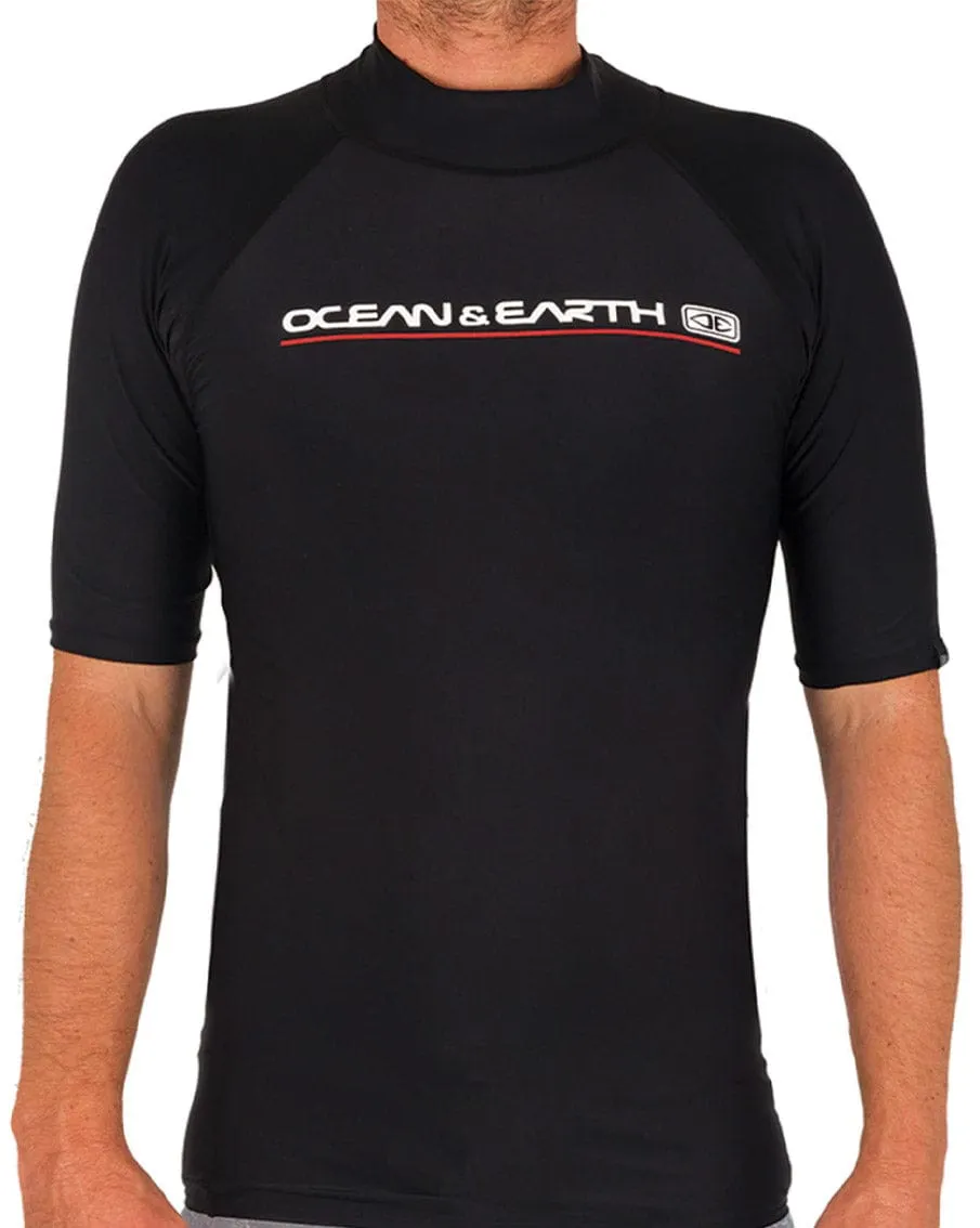Mens Script S/S Rash Shirt