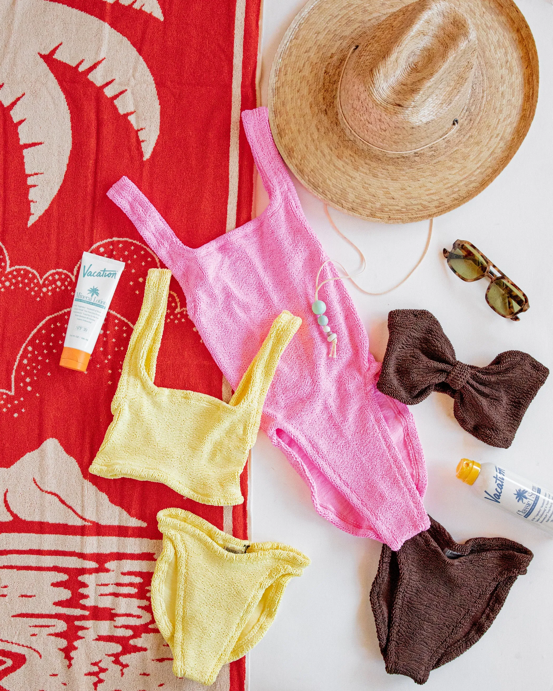 Metallic Chocolate Jean Bikini
