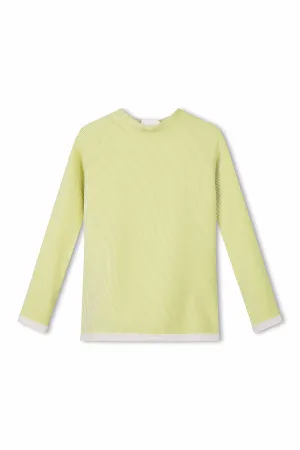 Mini Stripe Rib Rashie - Citrus