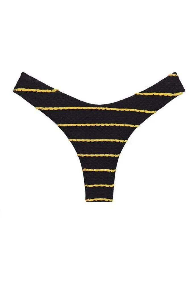 Montce - Lulu Bikini Bottom - Rasta Scallop *FINAL SALE