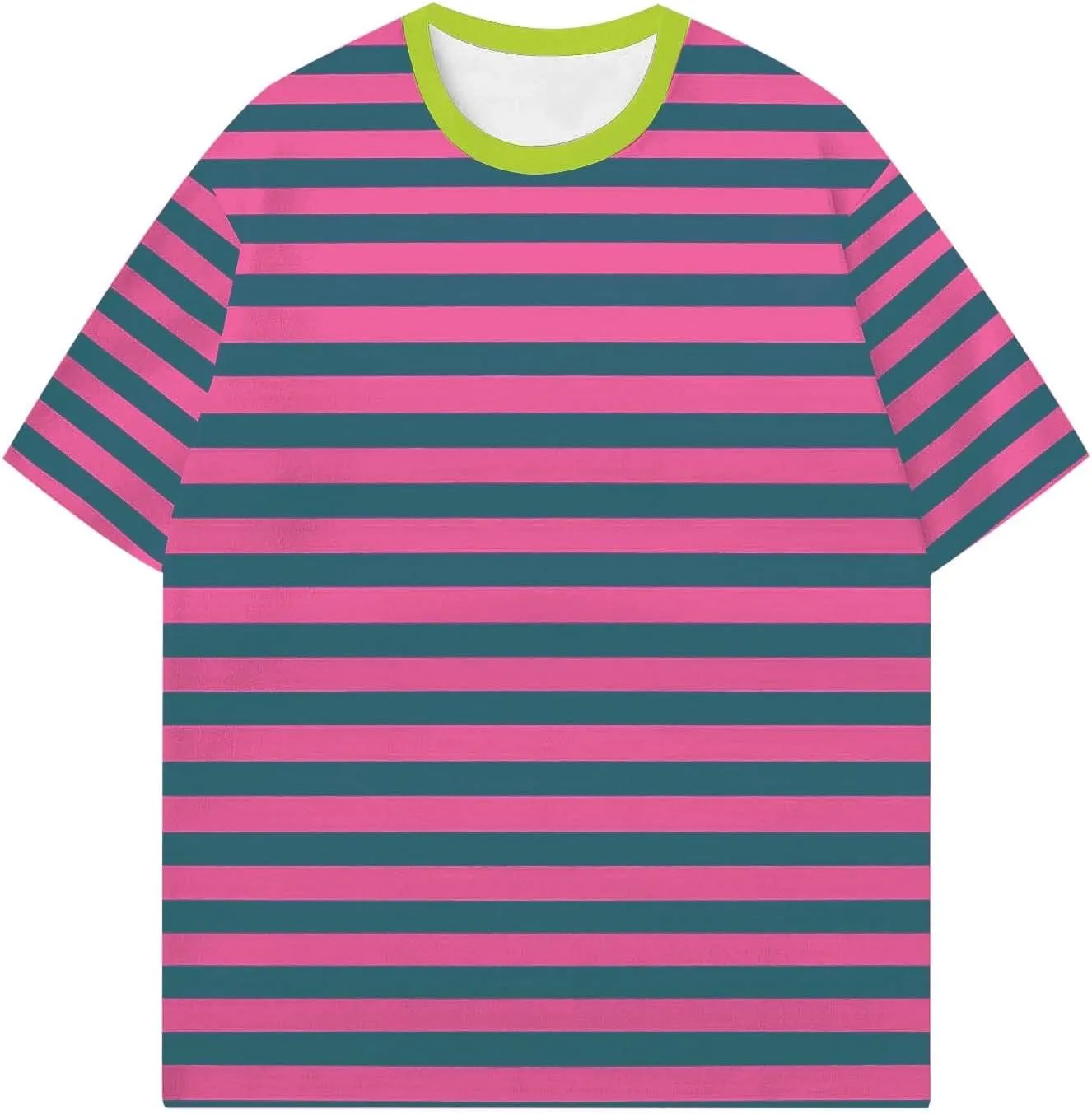 Oversized T Shirts for Women Casual Summer Striped Tops Crew Neck Graphic Tees Short Sleeve Tshirt Loose Fit Pullover
