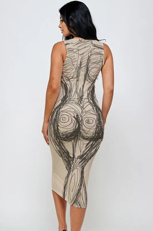 "Sketch" Dress