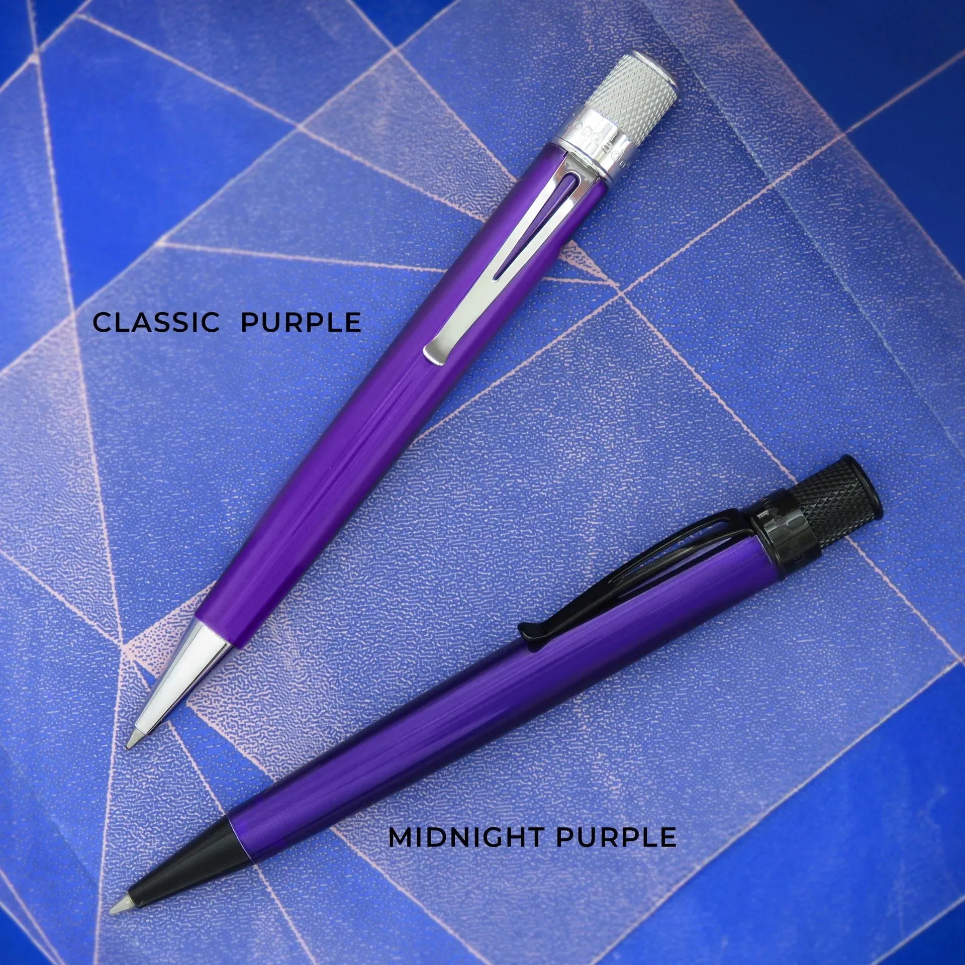 Retro 1951 Stealth - Midnight Purple Rollerball Pen
