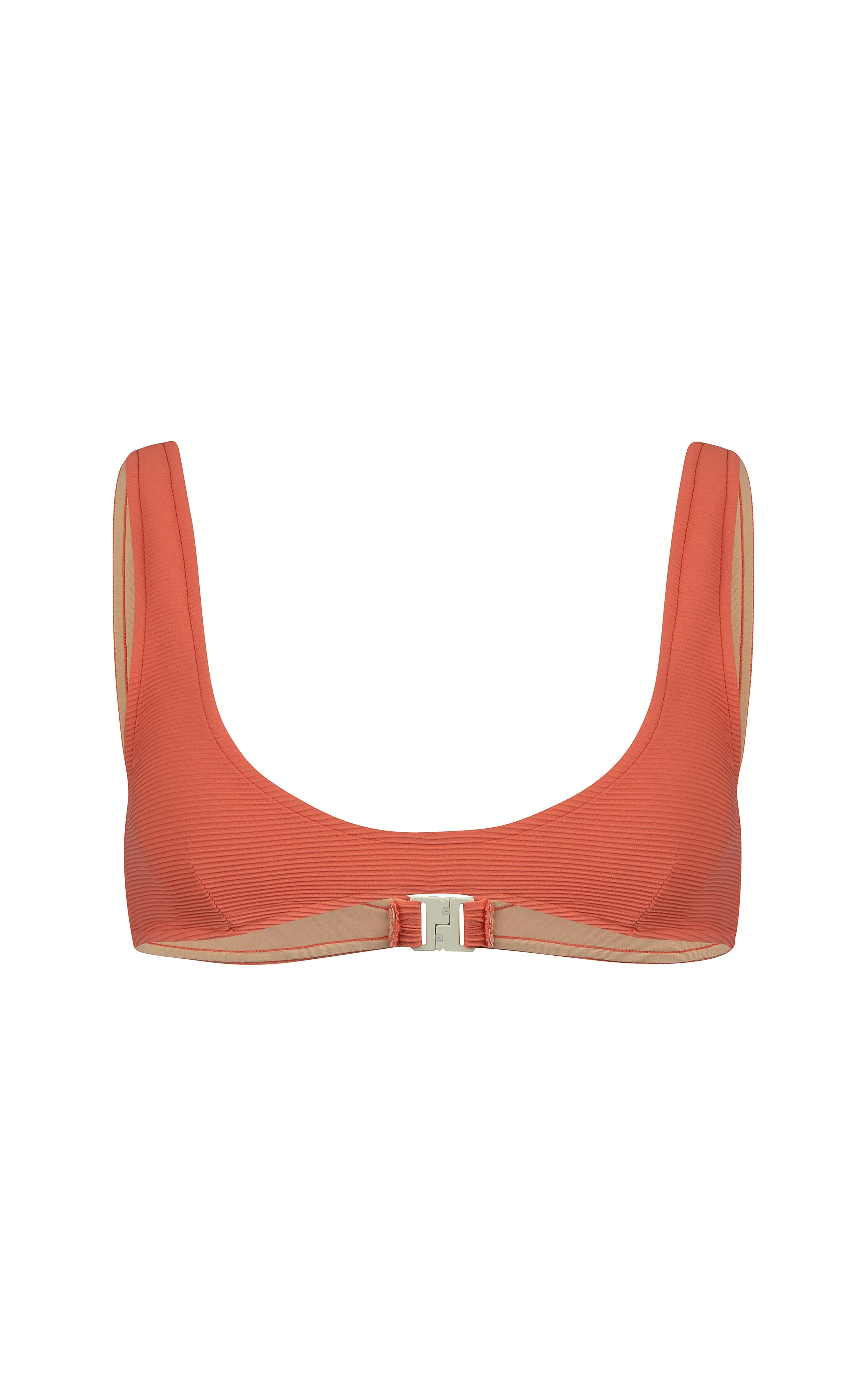 Signature Crop Bralette Top - Papaya