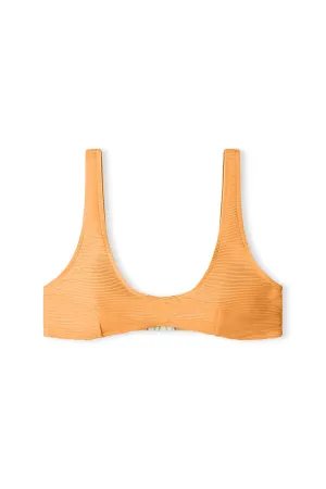Signature Crop Bralette Top - Tangerine