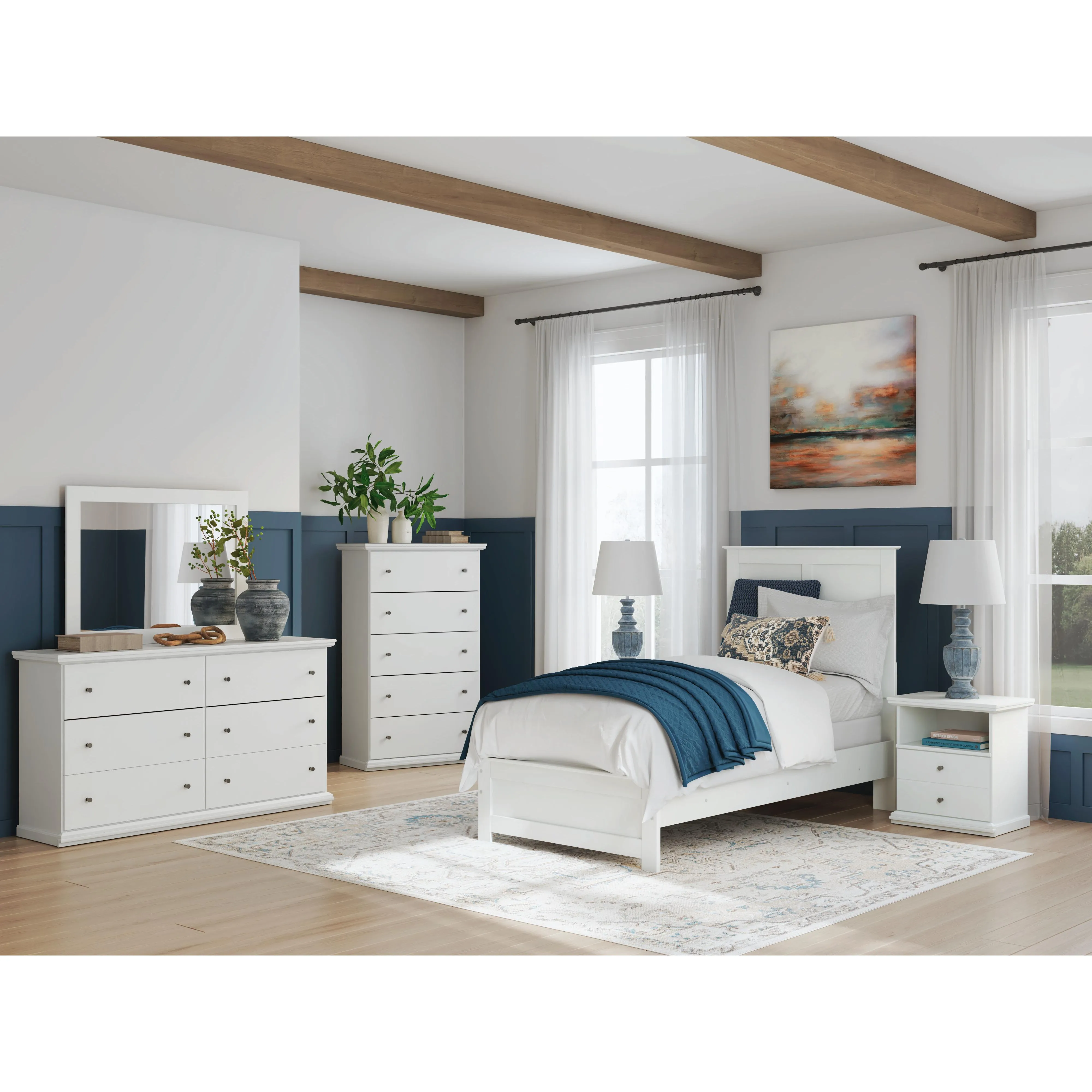 Signature Design by Ashley Bostwick Shoals Twin Panel Bed B139-153/B139-183