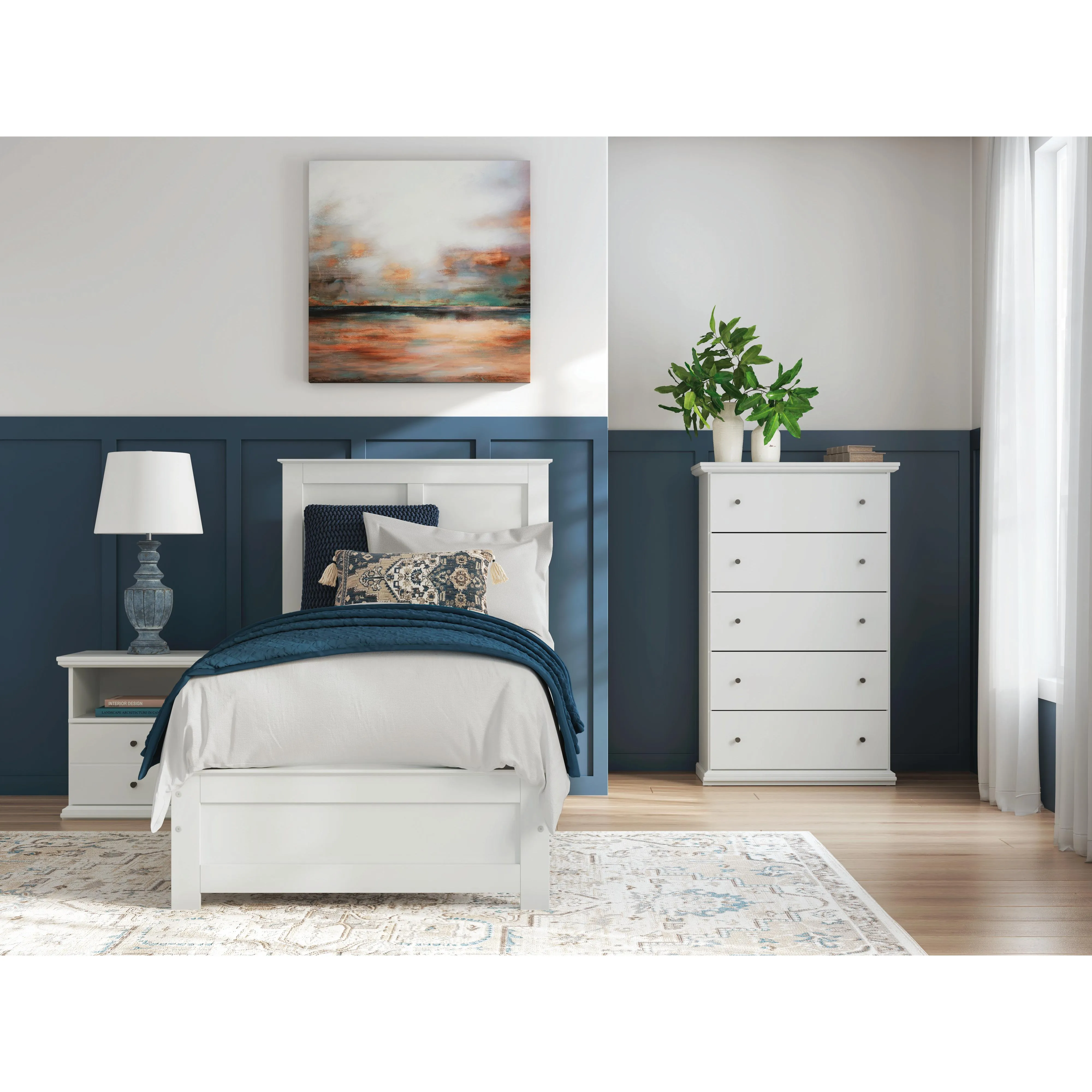 Signature Design by Ashley Bostwick Shoals Twin Panel Bed B139-153/B139-183