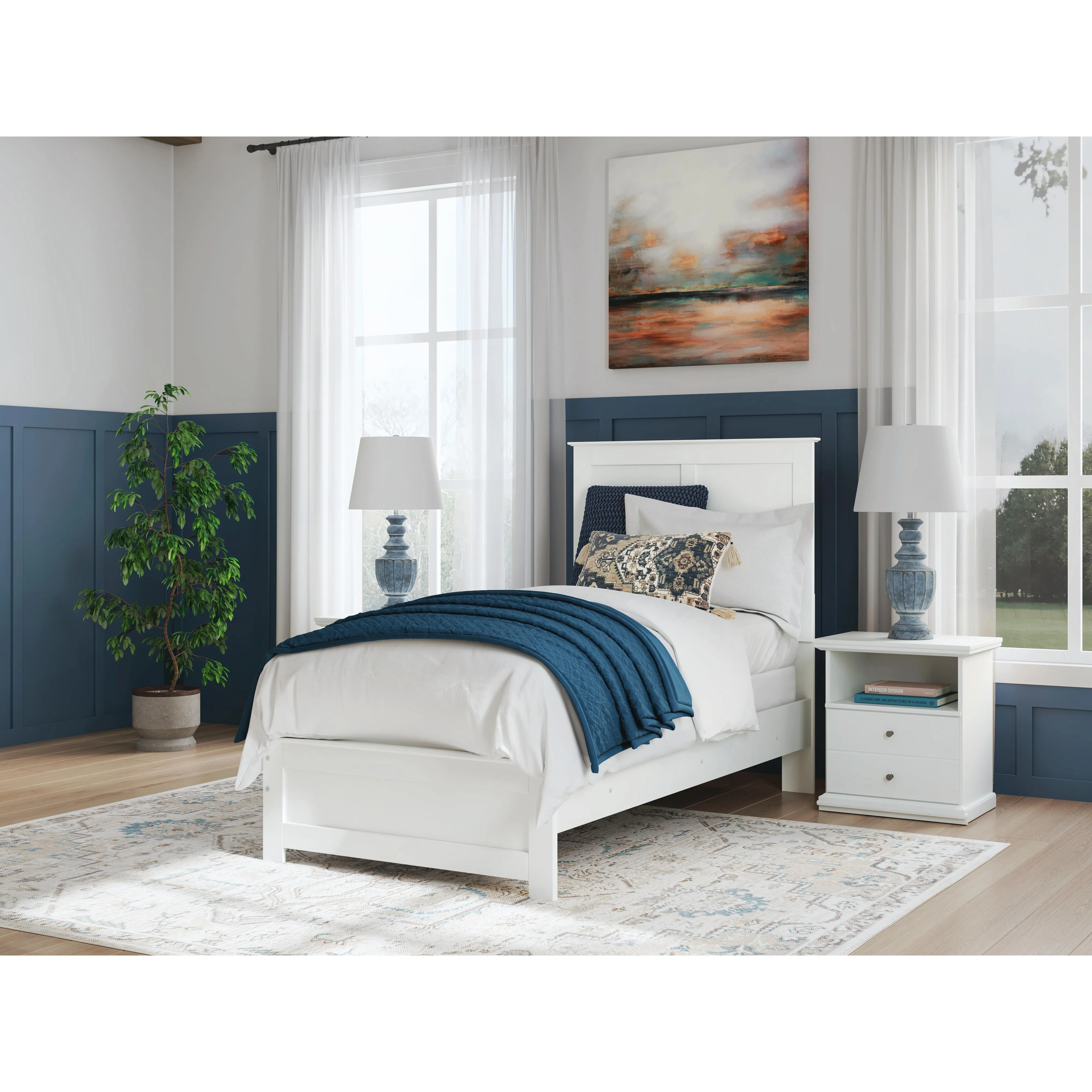 Signature Design by Ashley Bostwick Shoals Twin Panel Bed B139-153/B139-183