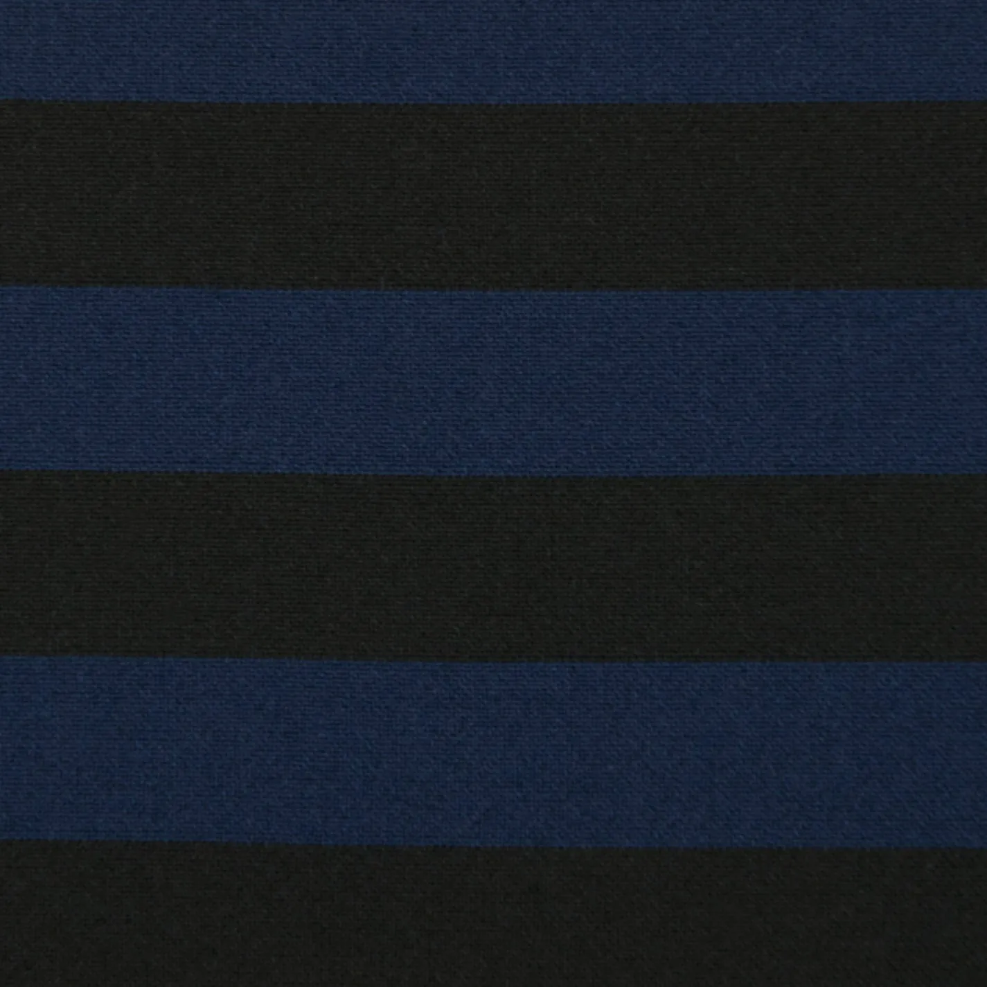 Stretch Black & Navy Stripe Fabric 398