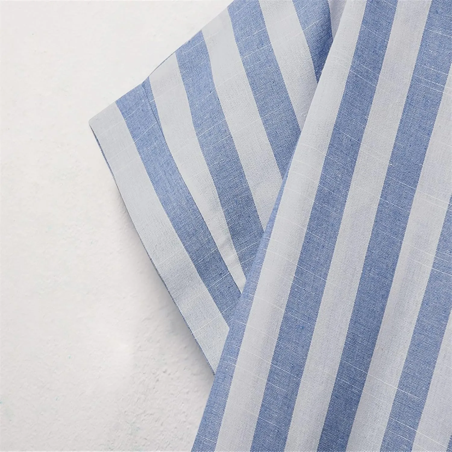 Striped Button Down Shirt Women Plus Size Business Casual Summer Short Sleeve Tops Cotton Linen Fitted Work Shirts