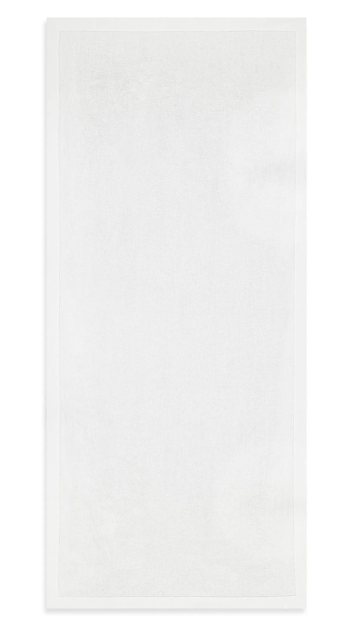 Summerill & Bishop Beautiful White Hemstitch Linen Tablecloth