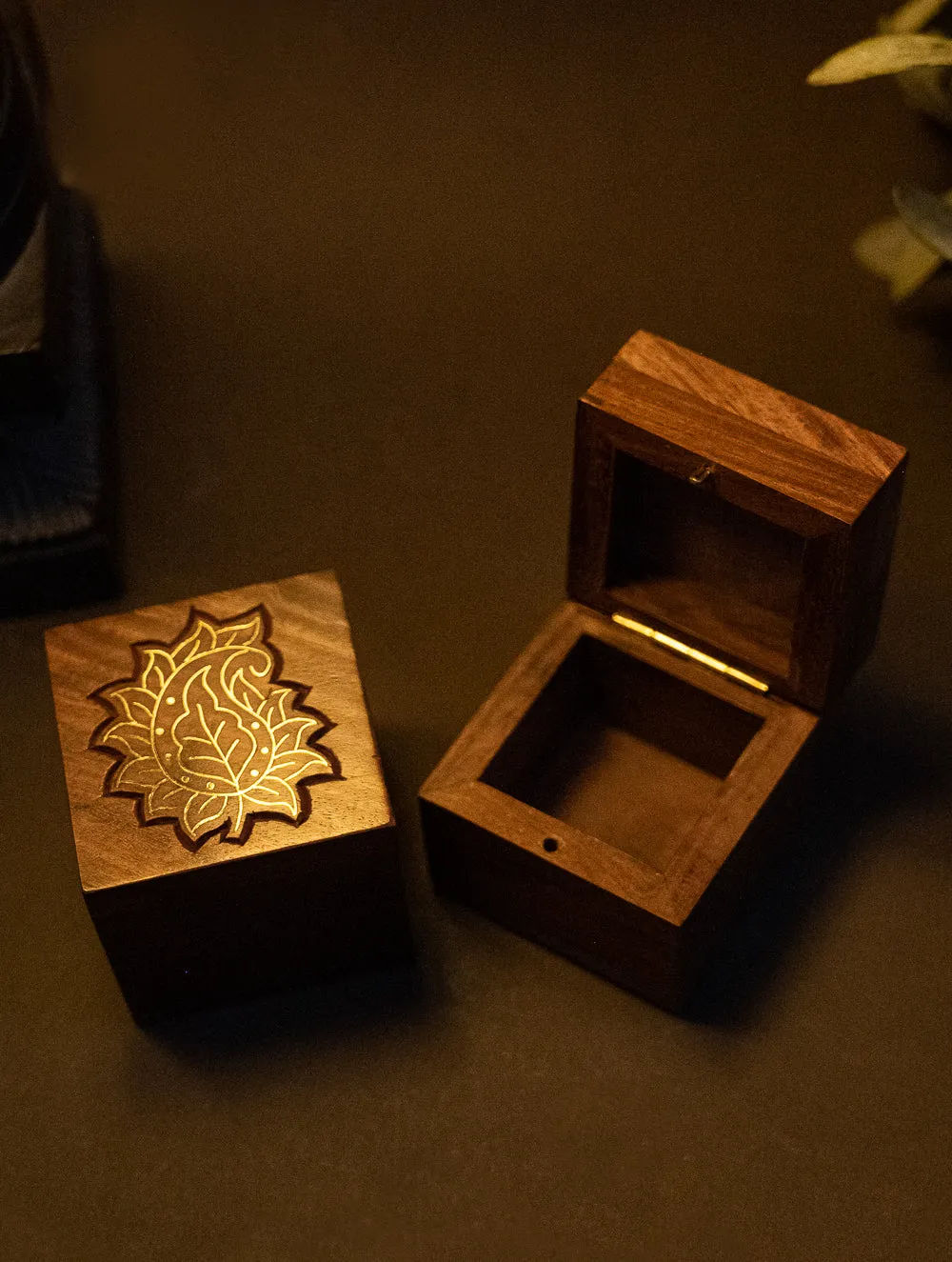 Tarakashi Wooden Inlay Decorative Box - Motifs