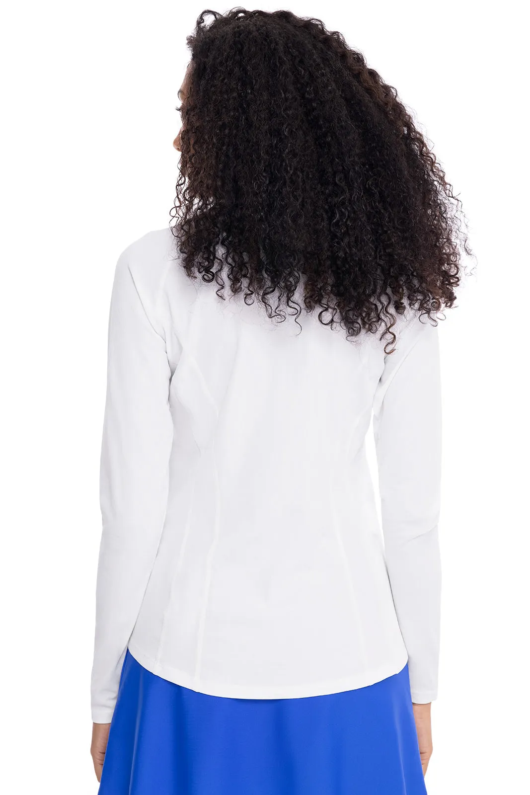 Women's Freestyle Long Sleeve Rash Guard  |  White