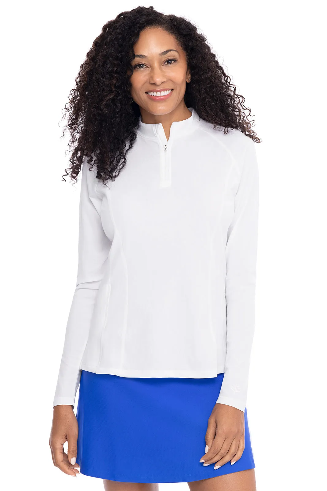 Women's Freestyle Long Sleeve Rash Guard  |  White