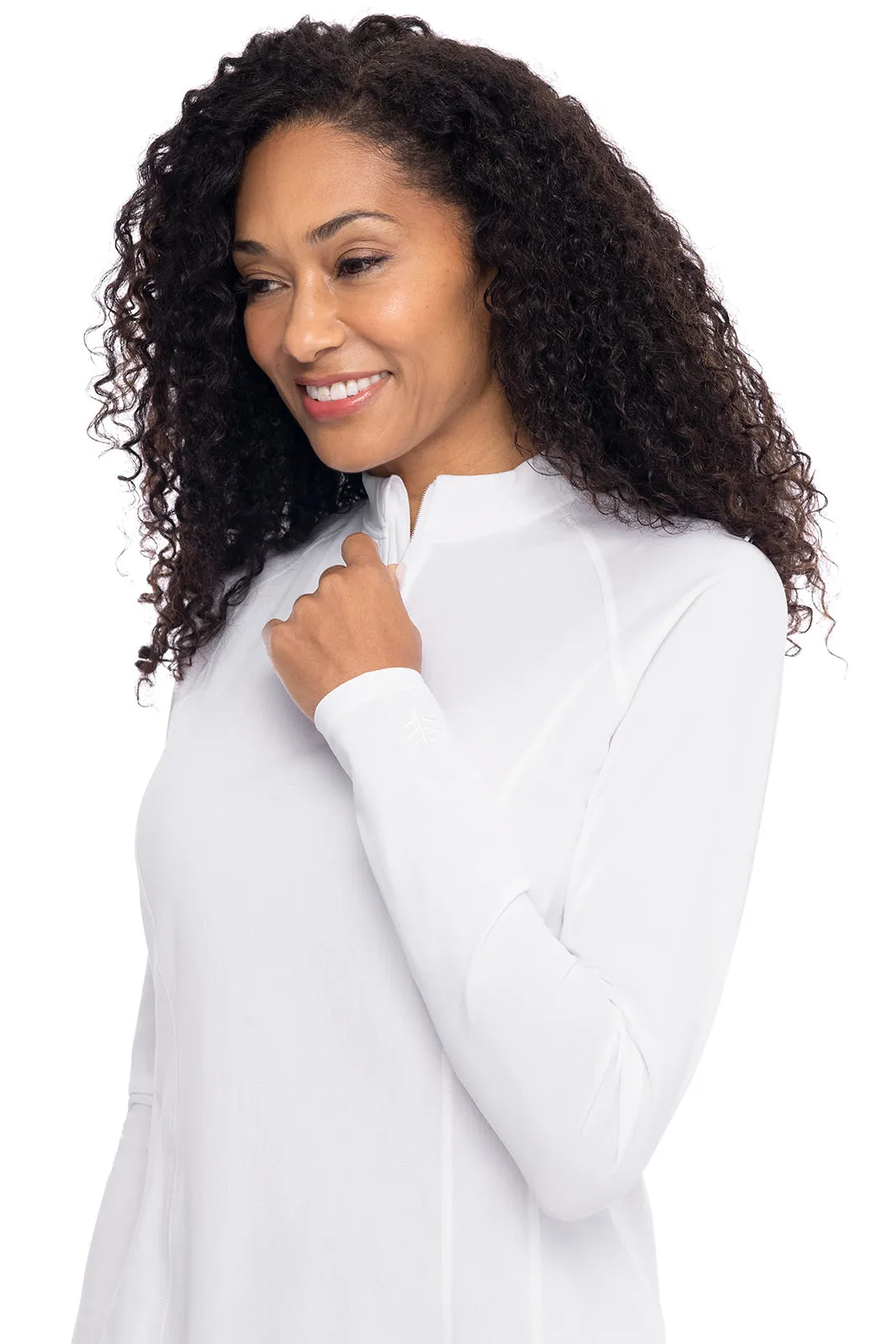 Women's Freestyle Long Sleeve Rash Guard  |  White