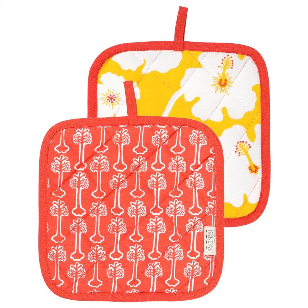 Yellow Weaver Pot Holder