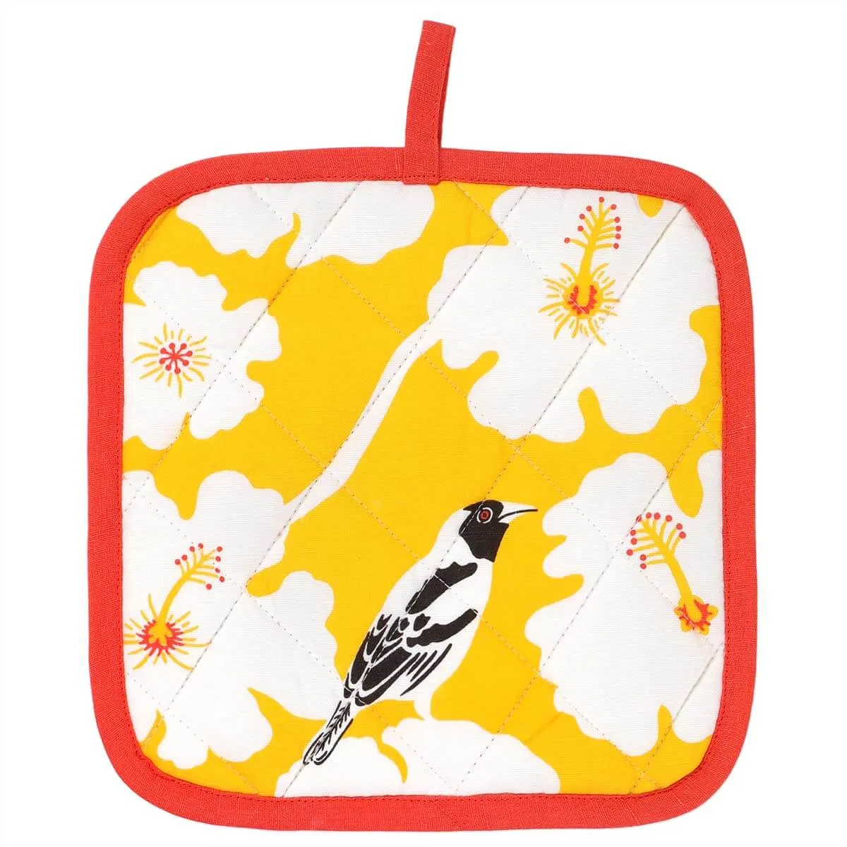 Yellow Weaver Pot Holder